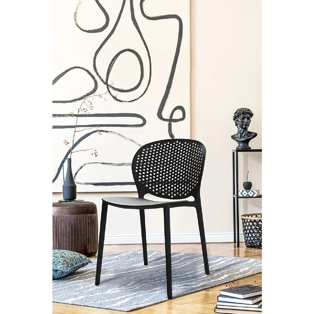 6 Otto Ringsted Chair Black Visitor Chairs and Stools, 6 of 6