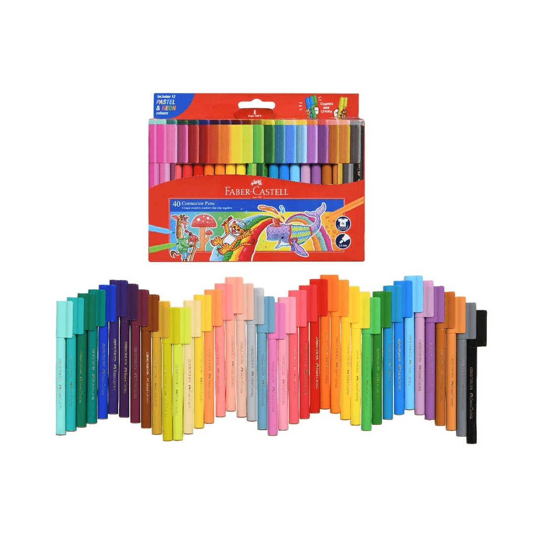 4 Faber-Castell Connector Pens 40 Pack, 4 of 10