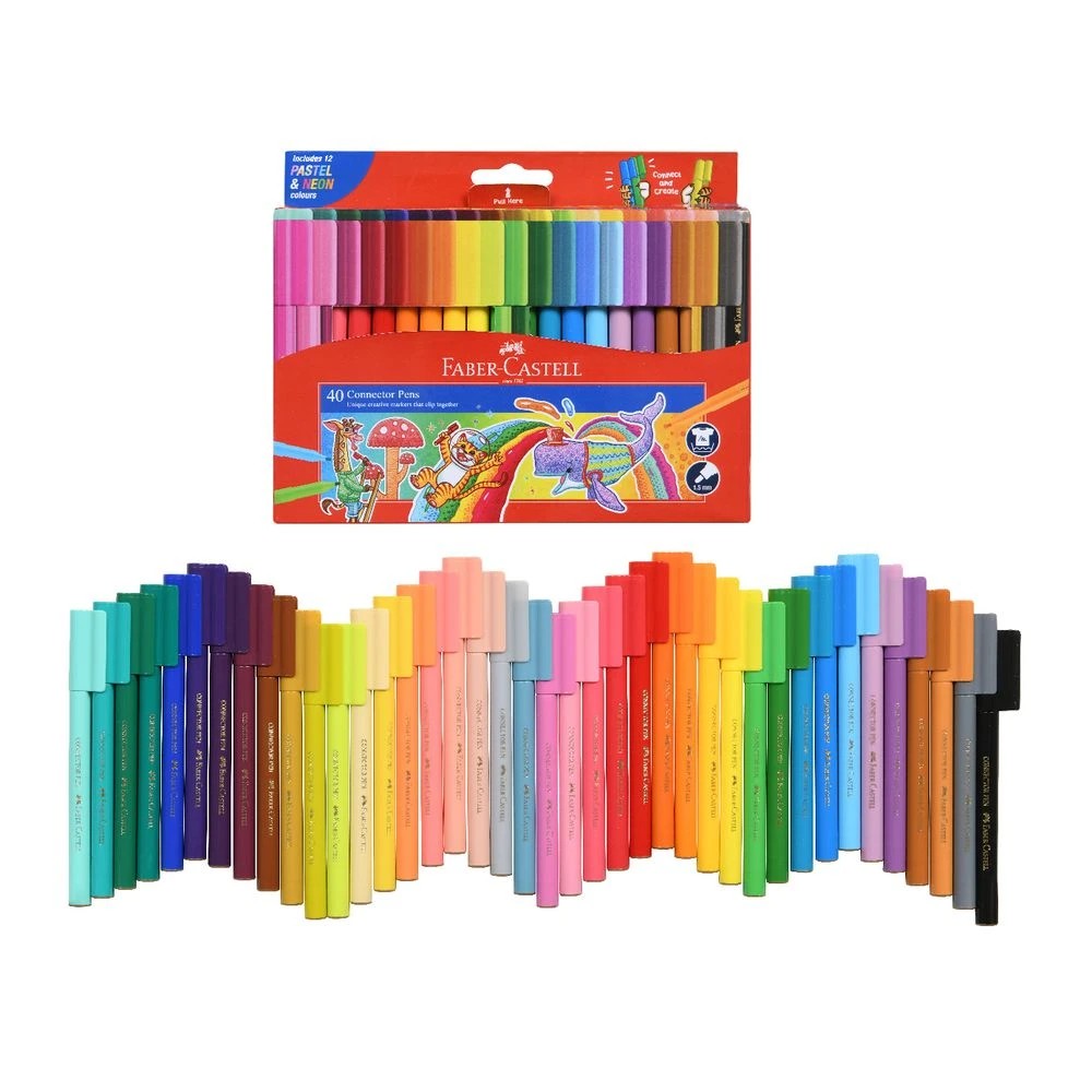 4 Faber-Castell Connector Pens 40 Pack, 4 of 10