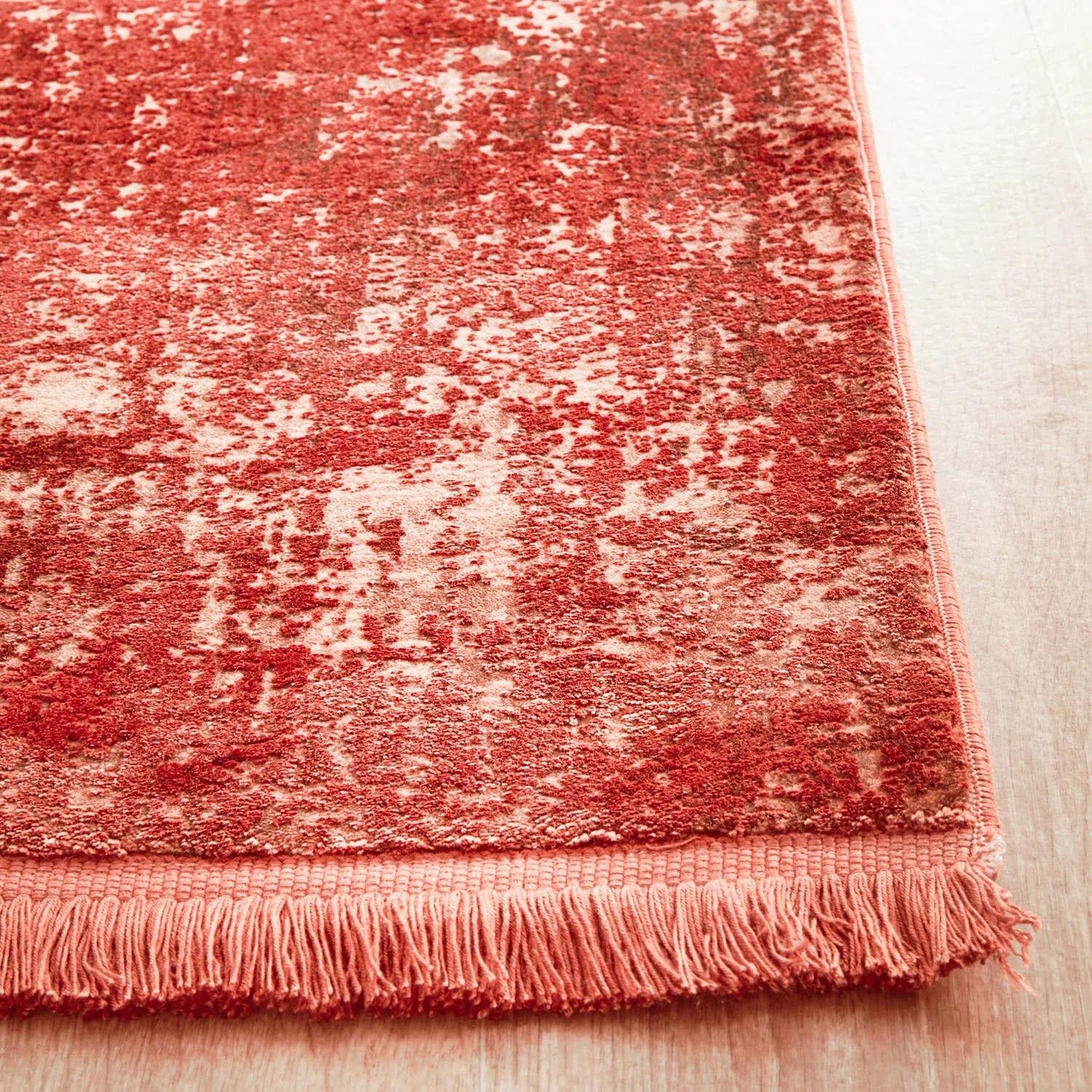 6 Common Ground Rugs Glimmers 101 500x80cm Runner - Extra Large Bamboo Silk Power Loomed Rug - Orange, 6 of 9