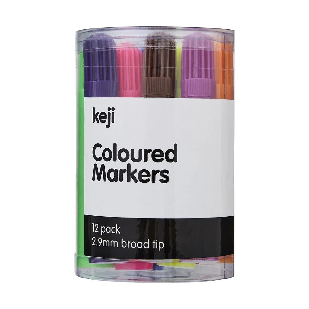 3 Keji Mini Coloured Markers 2.9mm 12 Pack, 3 of 4