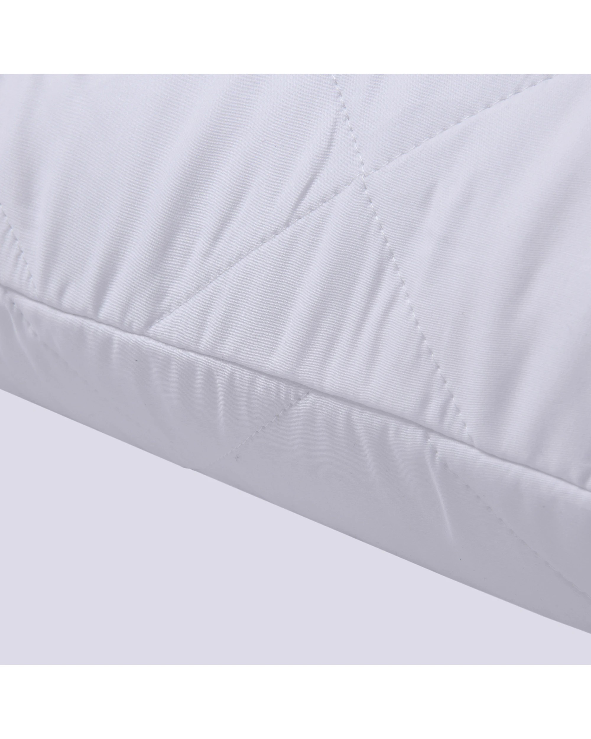 2 Dreamaker Tencel Quilted Pillow Protector Standard - White, 2 of 5