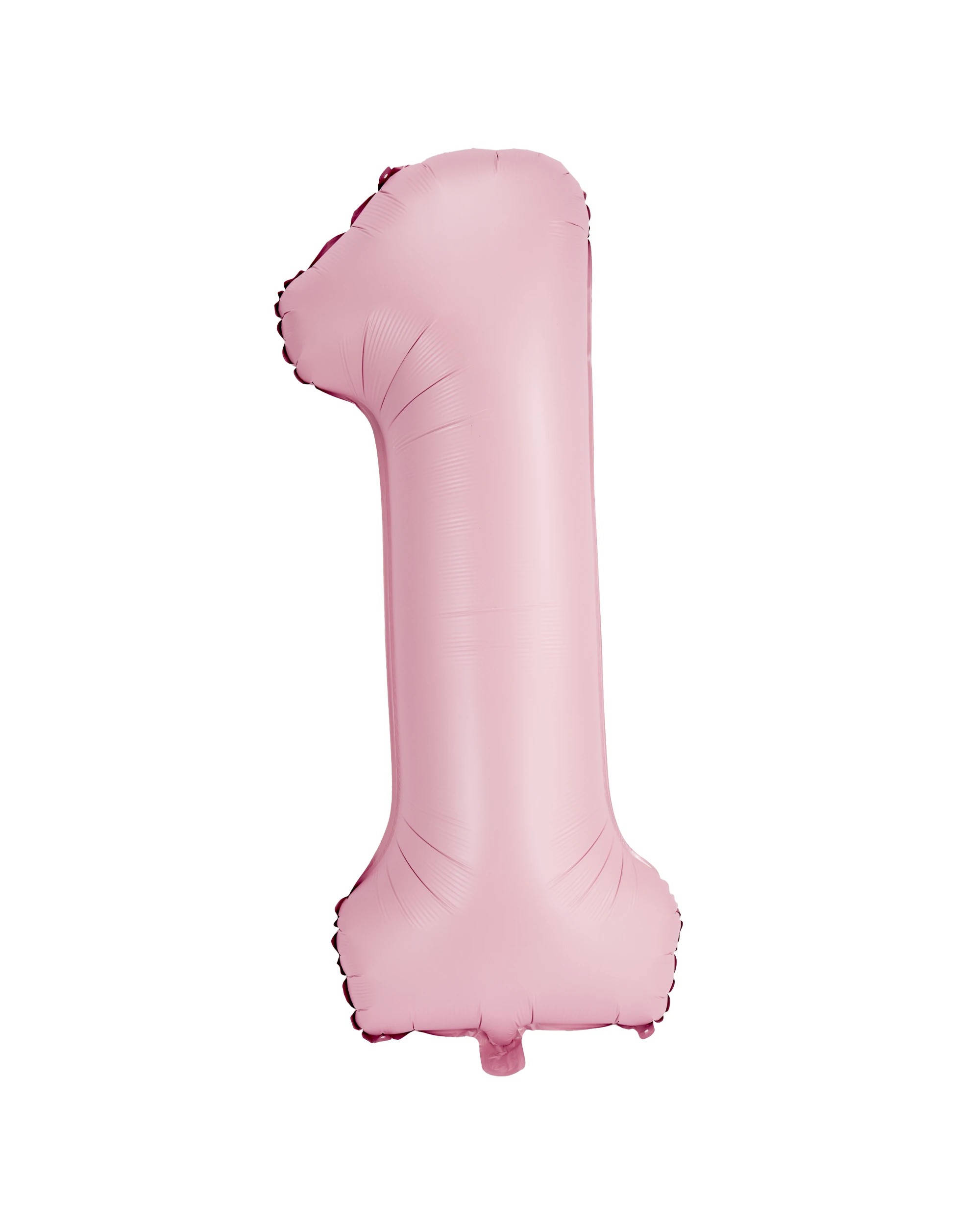 1 Giant Matte Pink Number 1 Foil Balloon, 1 of 5