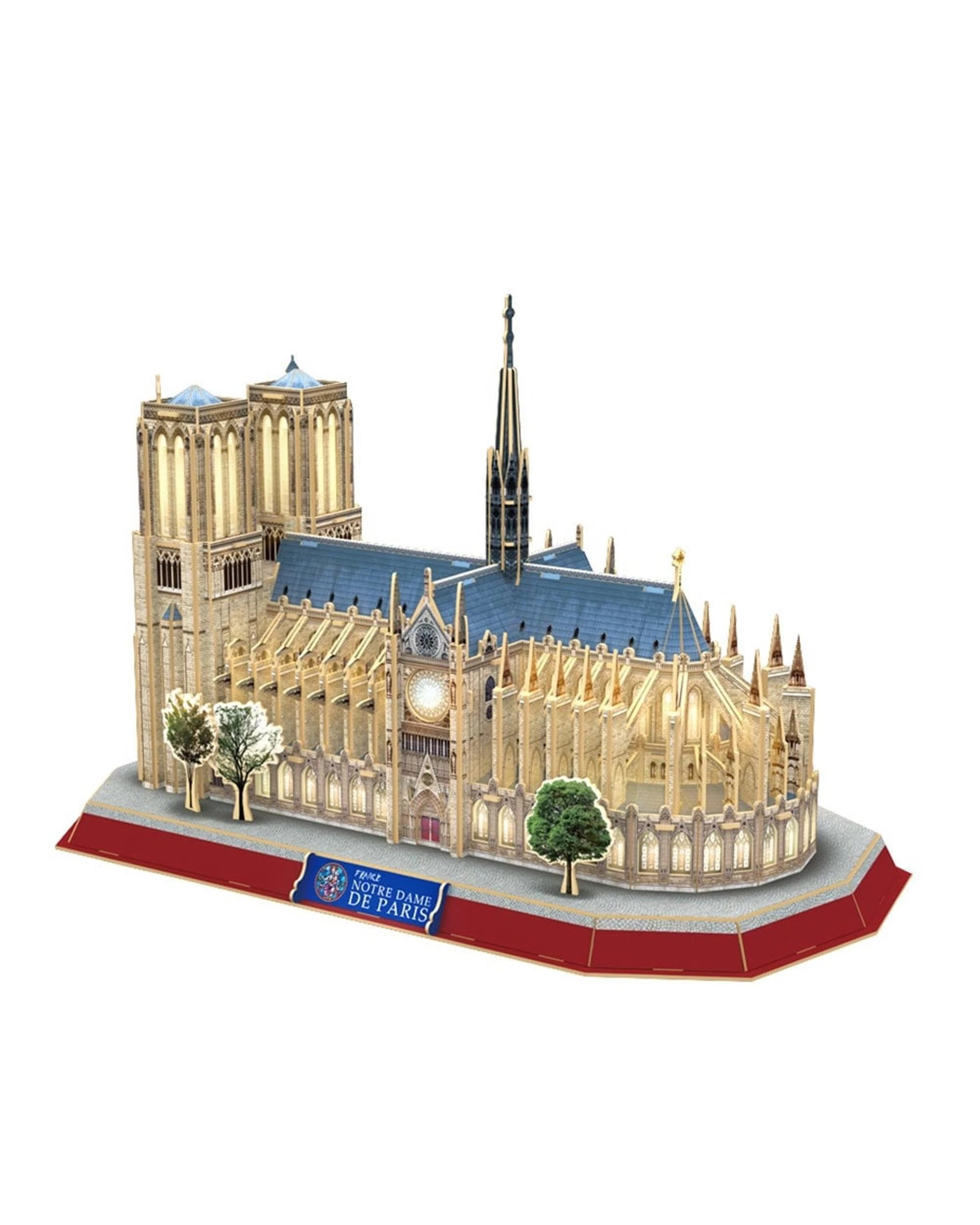 2 CubicFun LED Notre Dame de Paris 149 Piece 3D Puzzle Model Kit, 2 of 2
