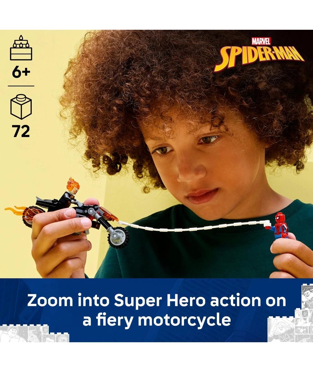 3 LEGO Super Heroes Spider-Man vs. Ghost Rider Motorcycle 76335, 3 of 10
