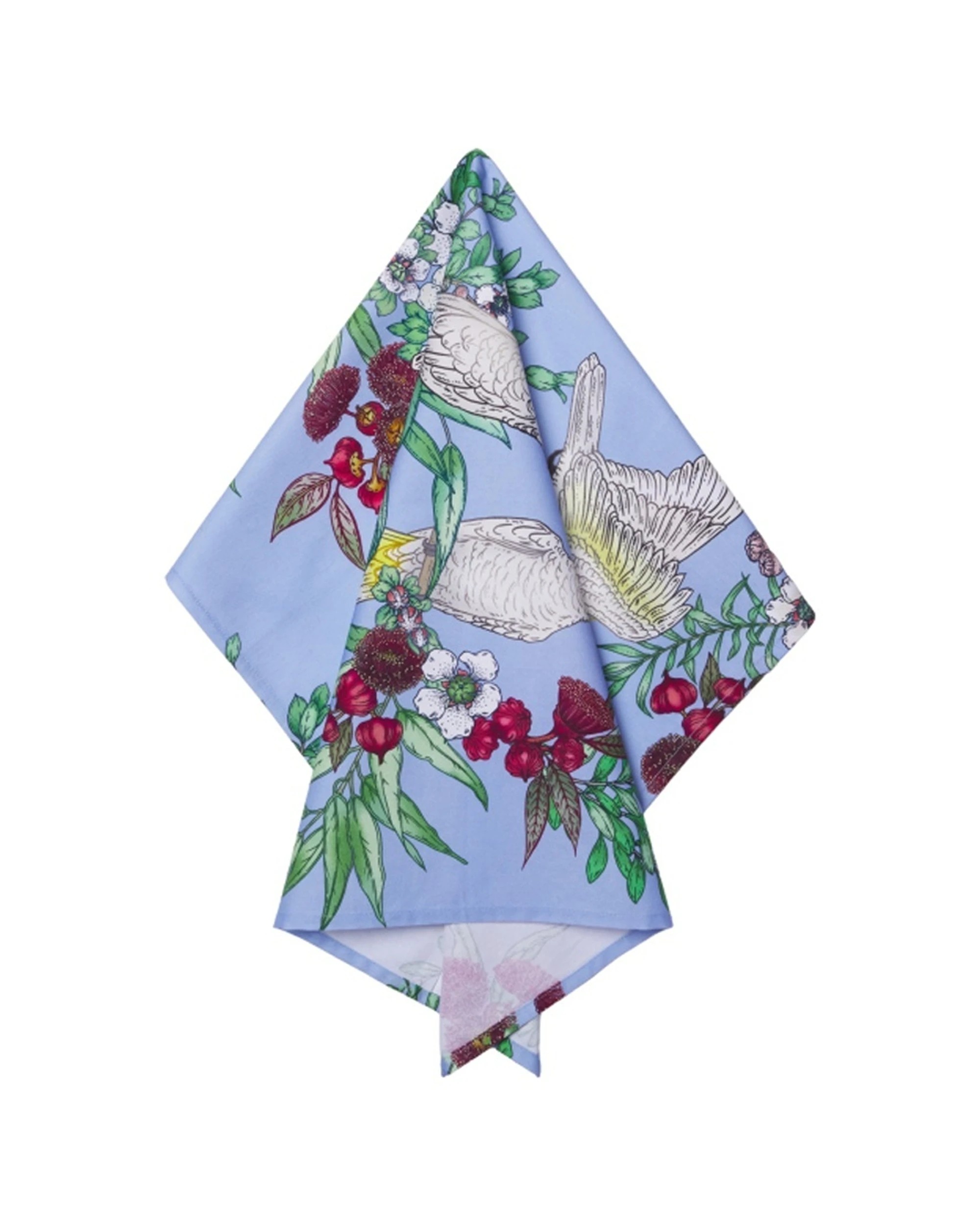 3 Maxwell & Williams 2x Eloise Short Grace Tea Towel Set 50x70cm Crested Cockatoo - Multi, 3 of 3