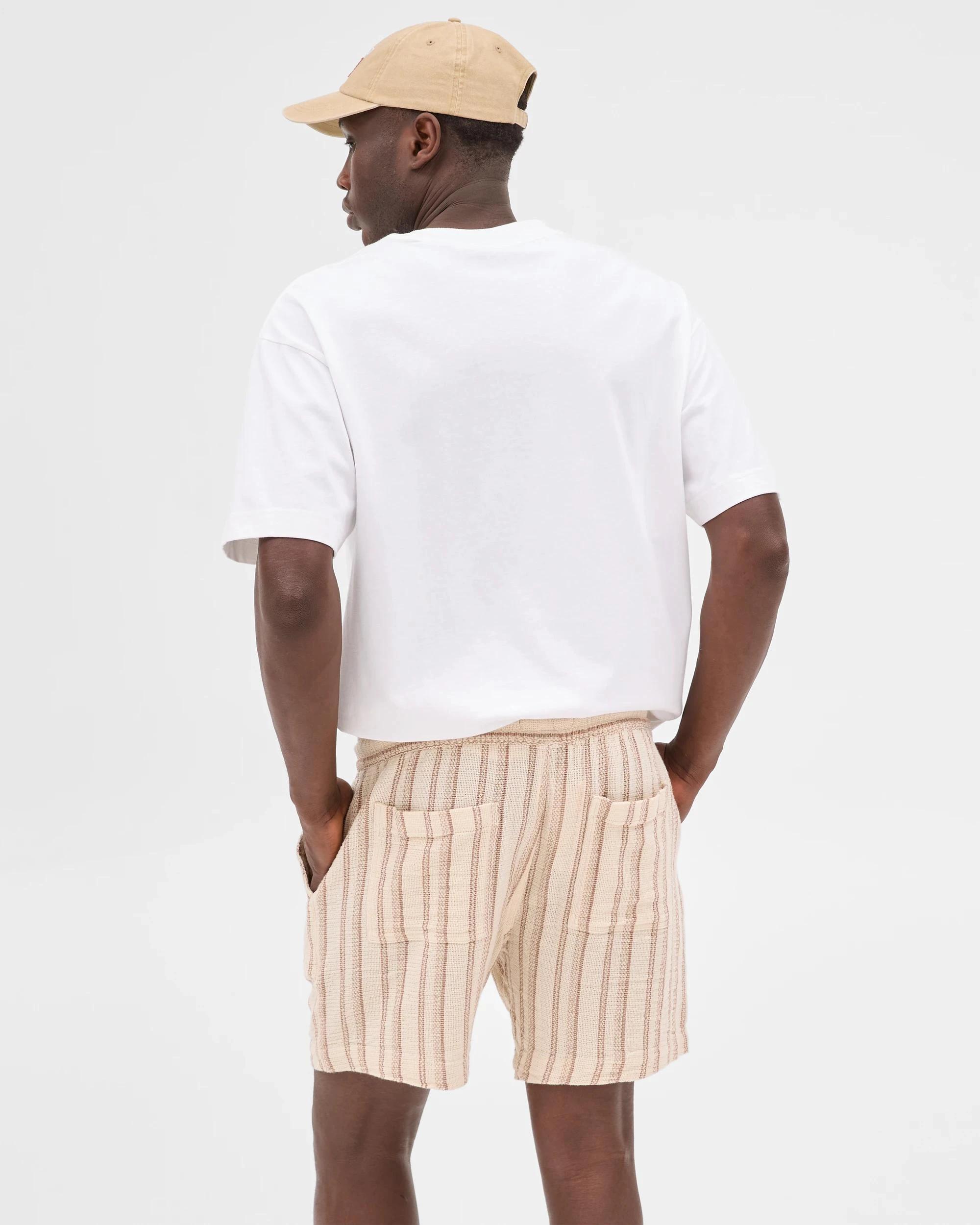 5 Australian Cotton Stripe Shorts - Commons NEUTRAL, 5 of 6