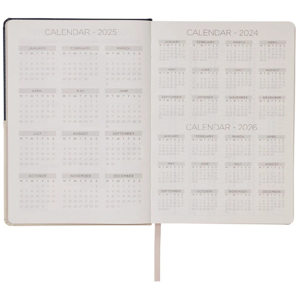 4 Otto A5 Day to Page Two-tone Undated Diary 192 page Neutral, 4 of 7