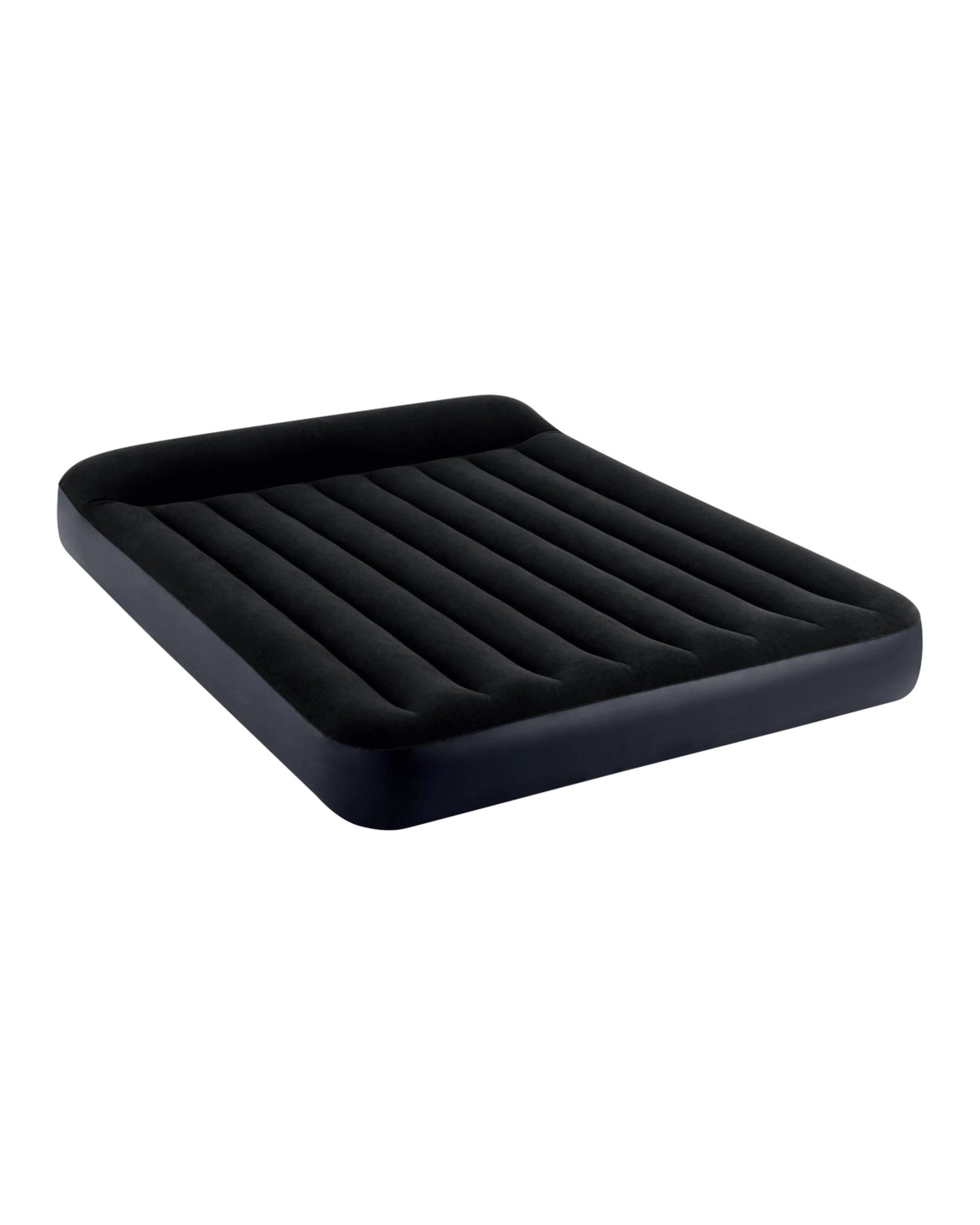 1 Intex Dura Beam Classic Inflatable Queen Airbed Mattress with Pillow Rest - Black, 1 of 10