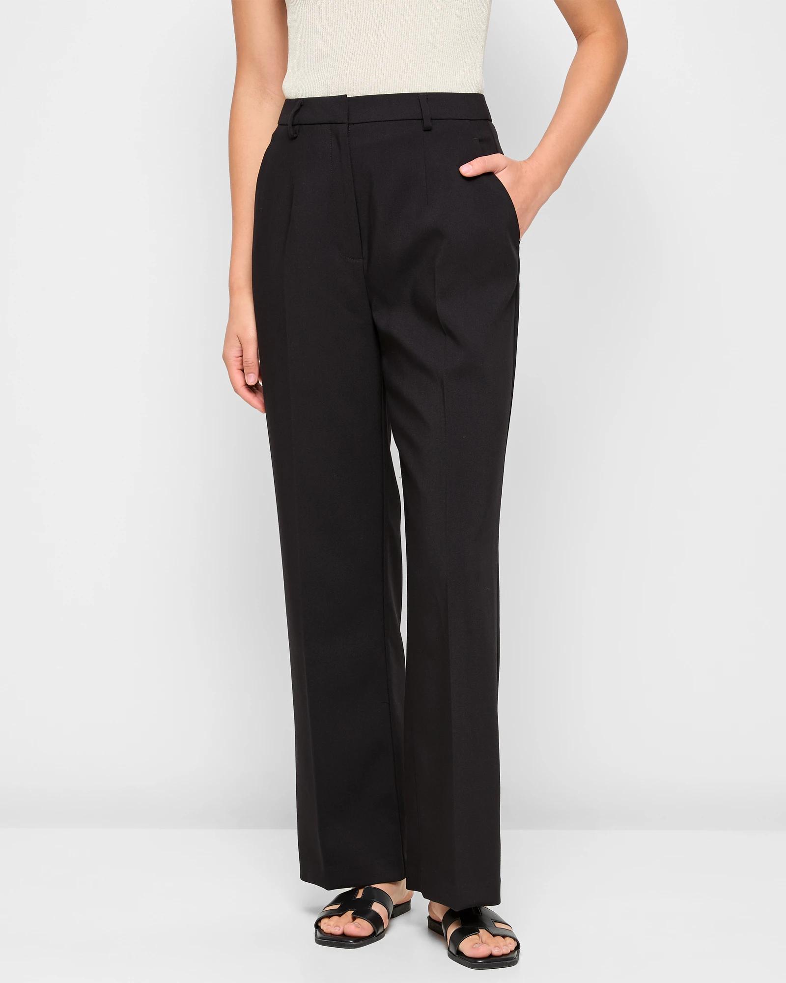 2 Classic Straight Full Length Pants - Preview BLACK, 2 of 5