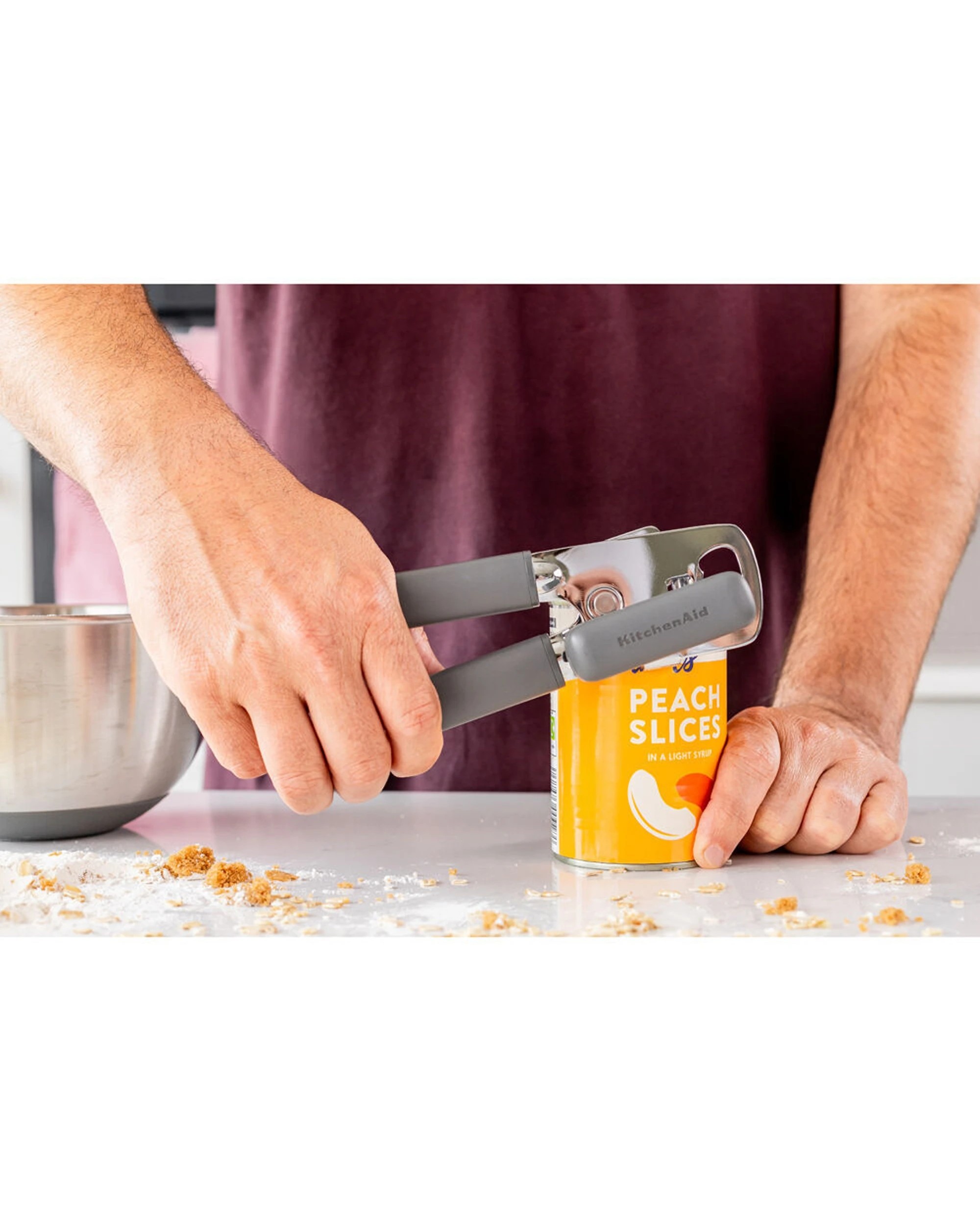 6 KitchenAid 2pk Metal Multi Purpose Tin Opener With Bottle Opener Durable Ergonomic - Charcoal, 6 of 6