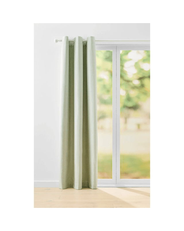 Monaco Eyelet Block Out Curtain - Sage - 120cm x 2