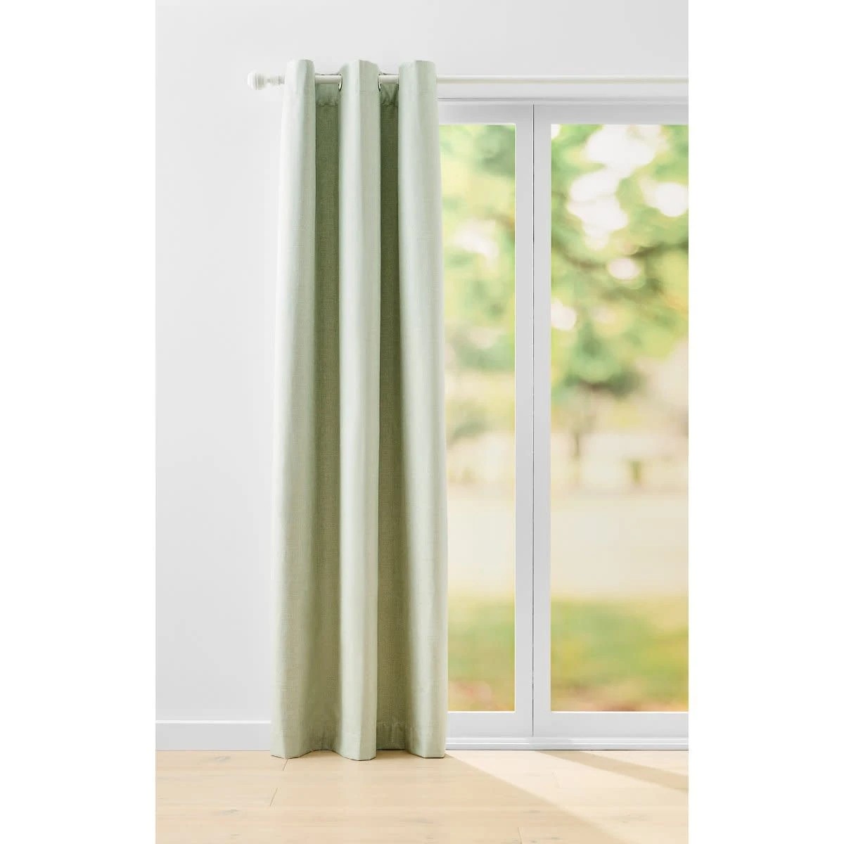 1 Monaco Eyelet Block Out Curtain - Sage - 120cm x 213cm, 1 of 6