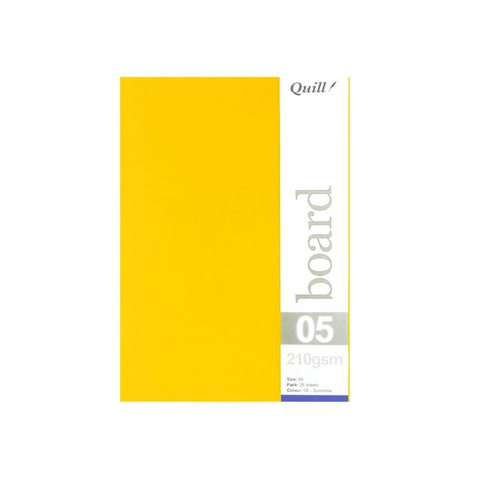 2 Quill A5 210gsm Board Sunshine 25 Pack, 2 of 4