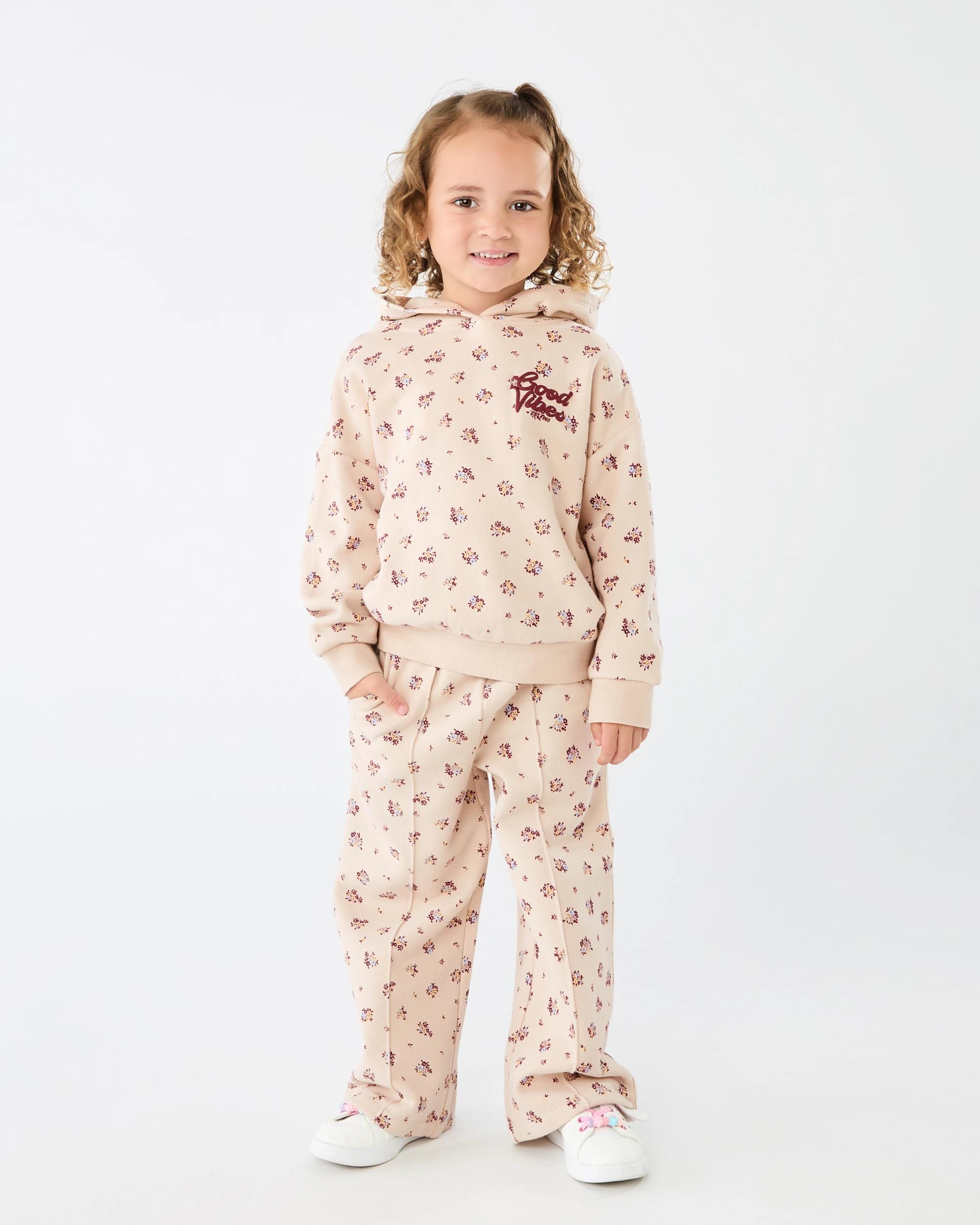 5 Wide Leg Trackpants Bge Floral, 5 of 6