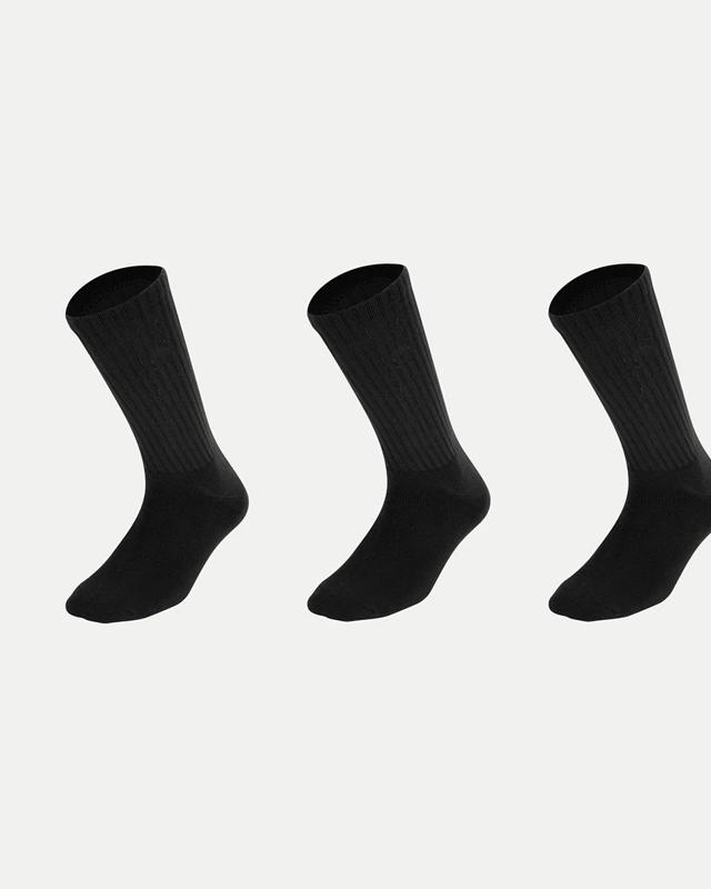 3 Pack Bamboo Rib Crew S