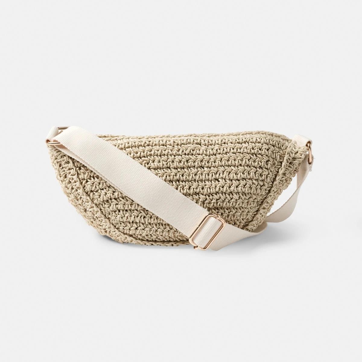 3 Crochet Sling Bag Natural, 3 of 10