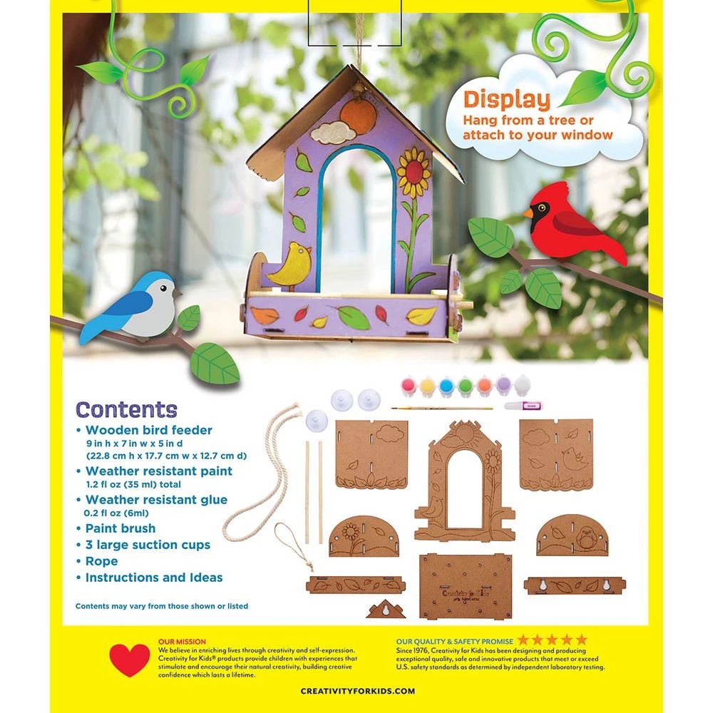4 Creativity for Kids Build and Paint Bird Feeder, 4 of 4