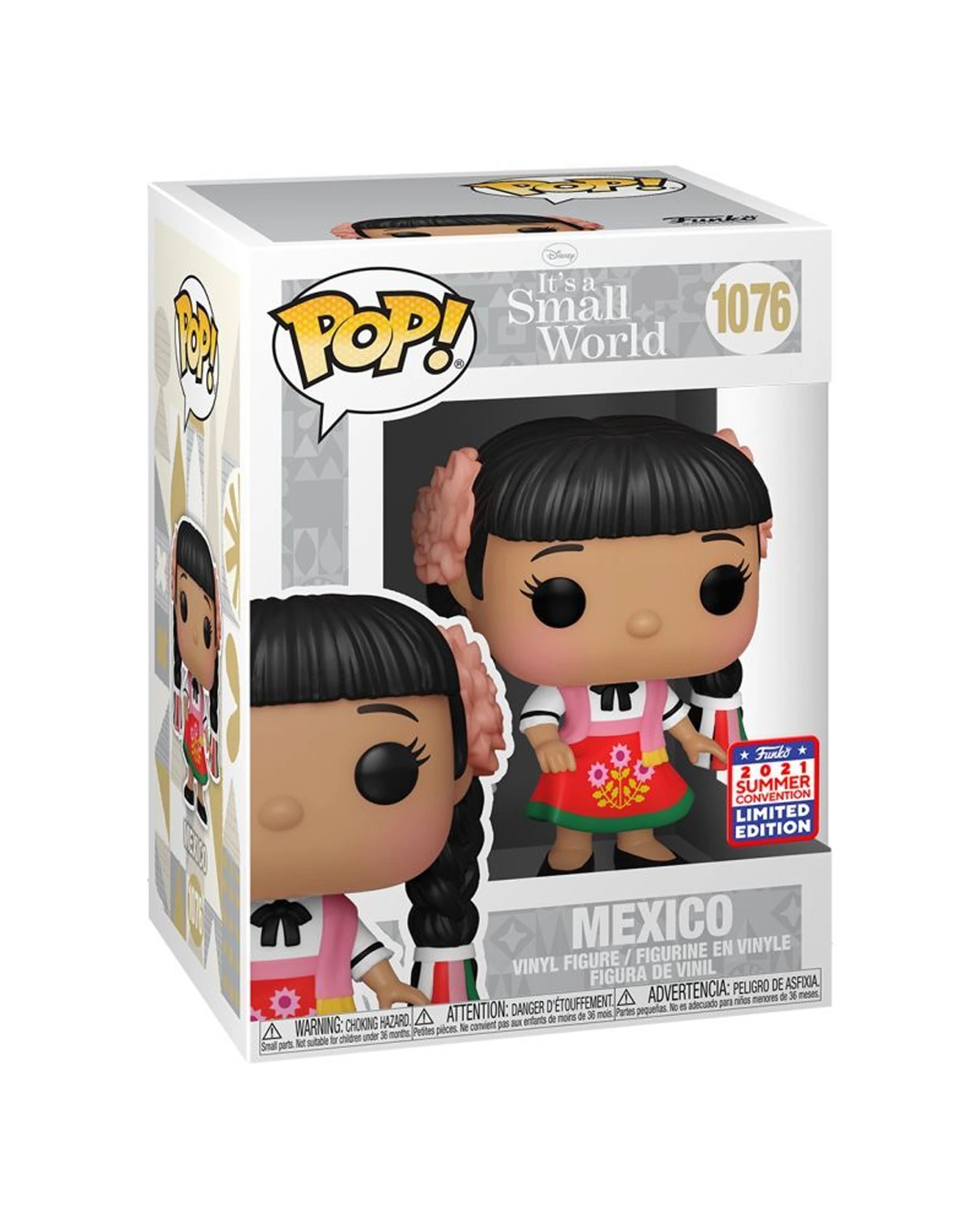 2 Pop Vinyl Figurine Disney Small World Mexico Funko Pop 10cm Collectible - Multi, 2 of 2