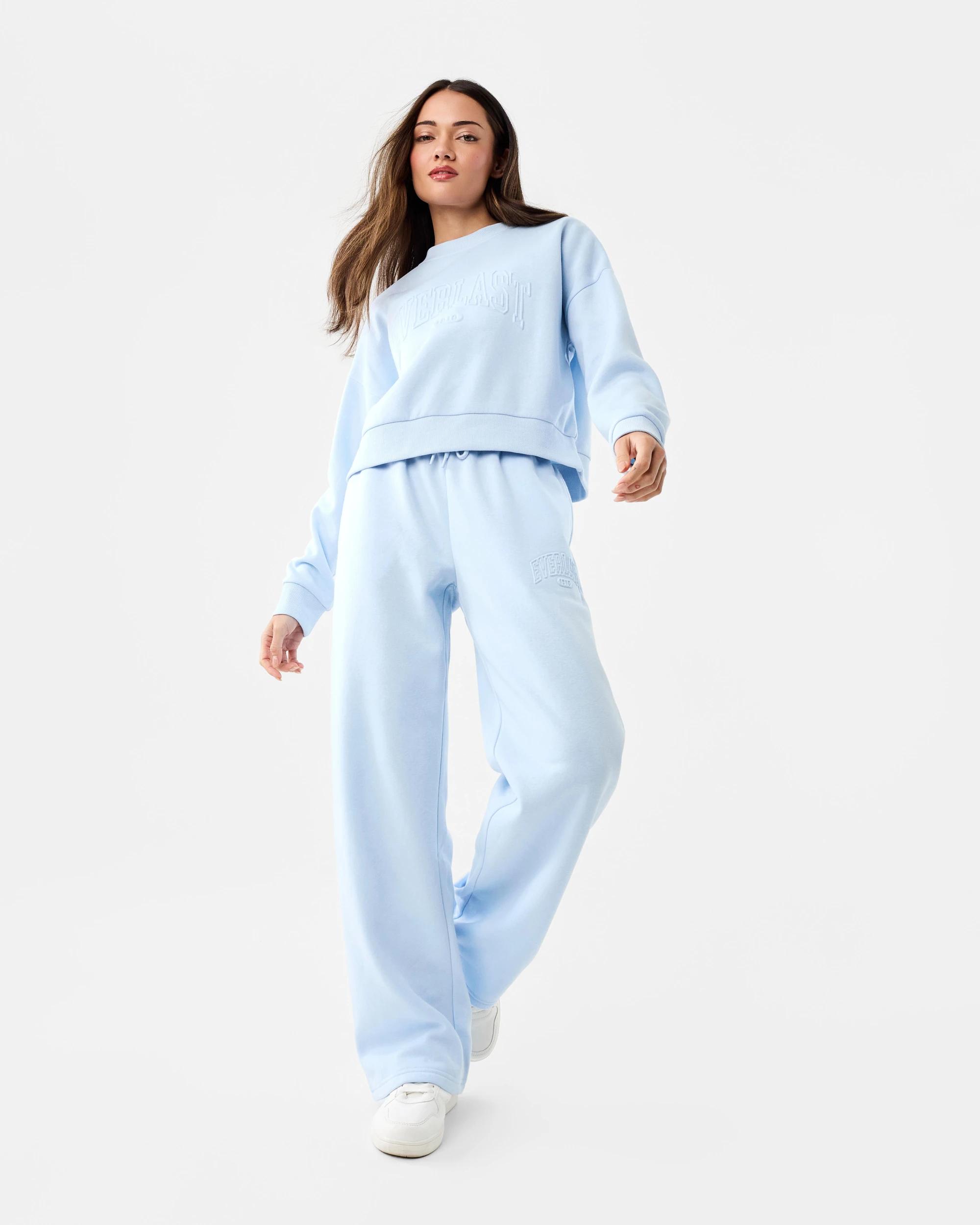 2 Everlast Womens Straight Leg Trackpants Powder Blu, 2 of 8