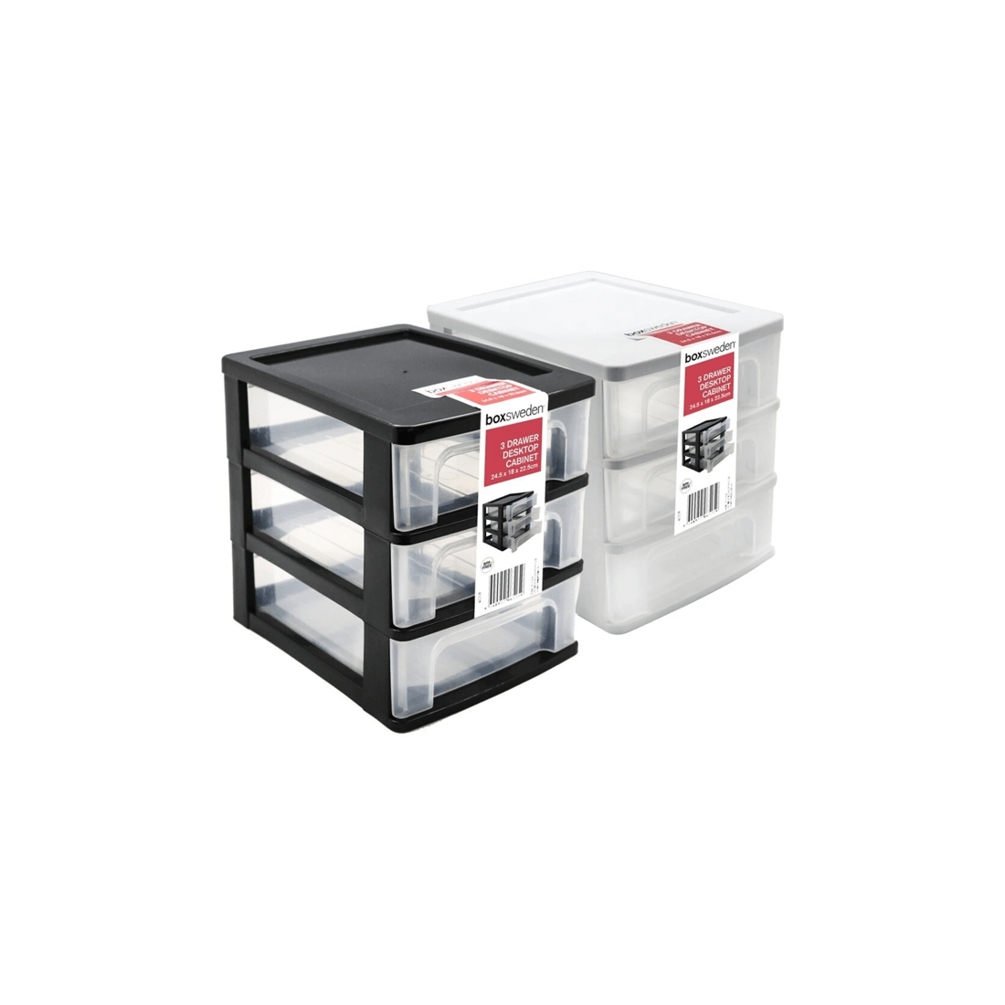 5 Boxsweden Desktop Drawer 3 Drawers 24.5cm X 18cm X 22.5cm Office Storage
 - multi, 5 of 5