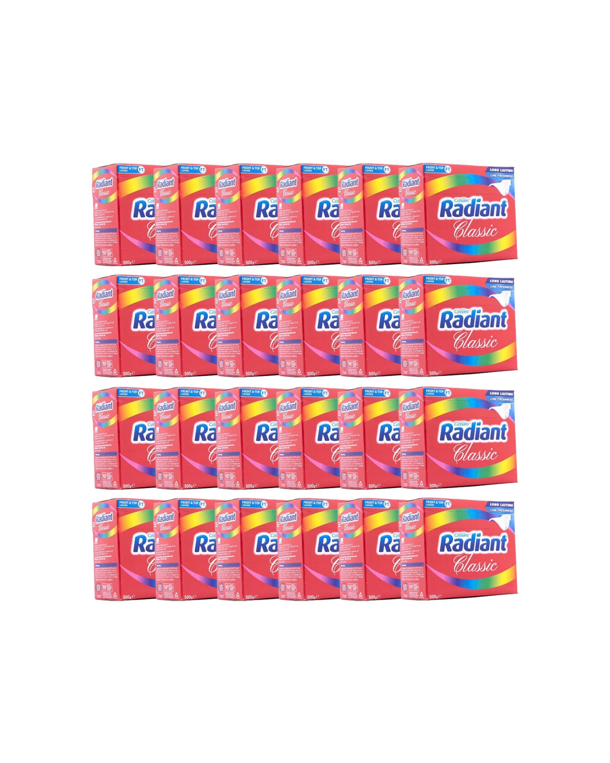 1 Radiant 24PK Classic Laundry Washing Powder 500g - Red, 1 of 5