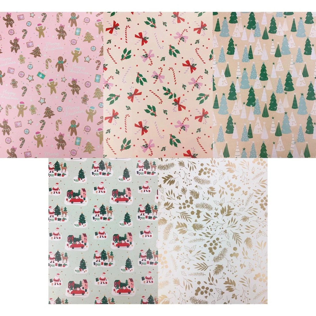 1 Wishing Tree Christmas Roll Wrap - Assorted, 1 of 7