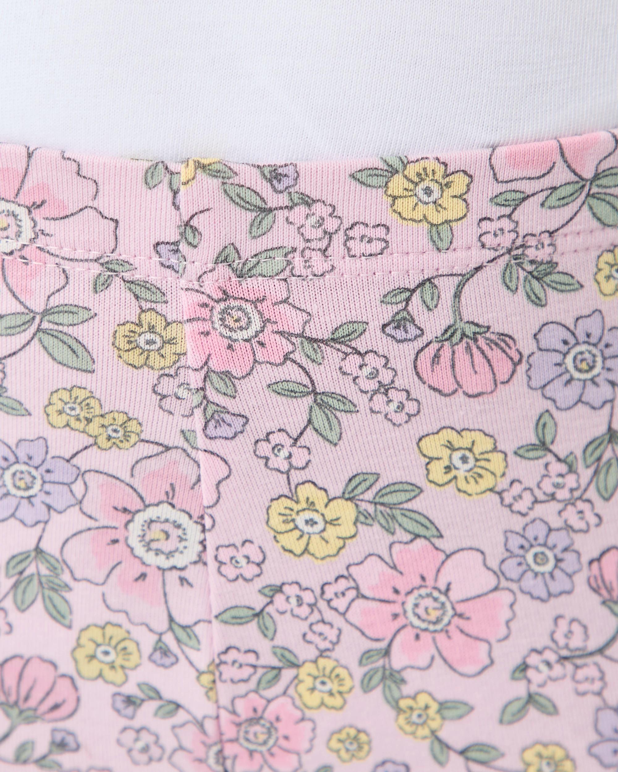 3 Printed Leggings Pink Florl, 3 of 6