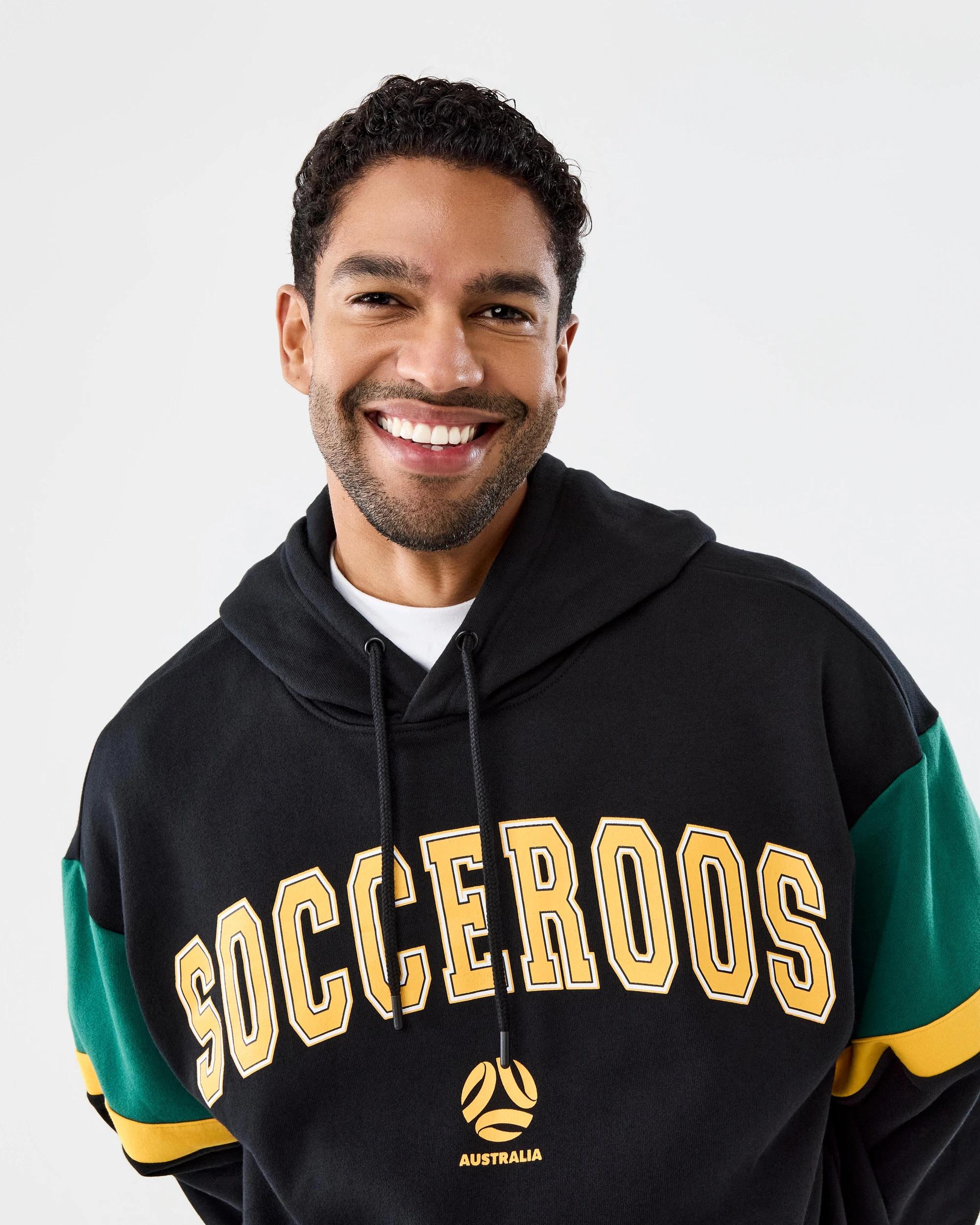 4 Socceroos Adult Hoodie Black, 4 of 9