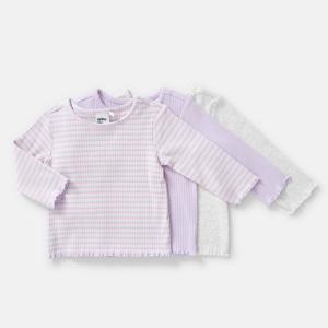 3 Pack Long Sleeve Rib T-shirts