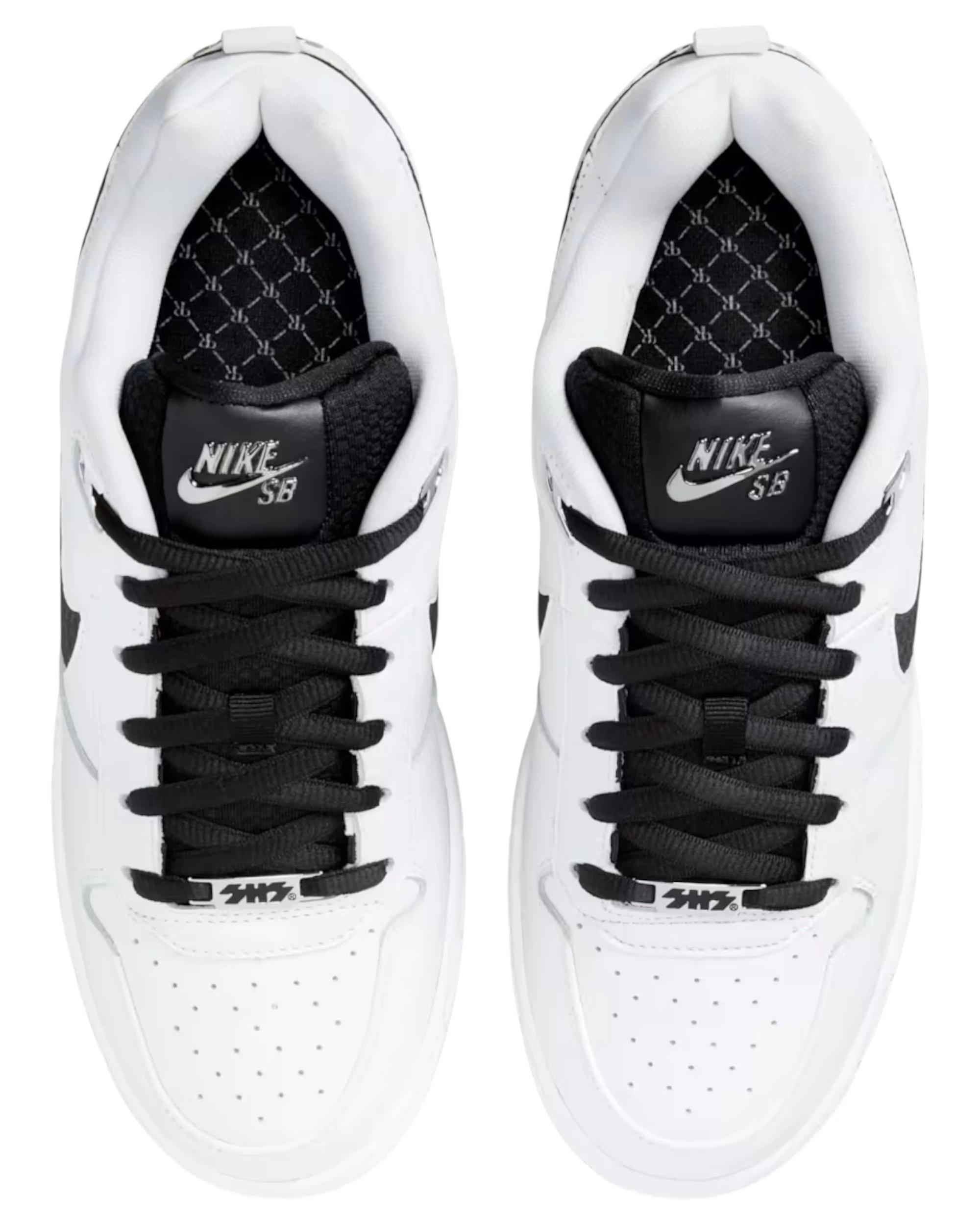 3 Nike Mens SB Paul Rodriguez Air Zoom Low Athletic Shoes WHITE/BLACK, 3 of 6