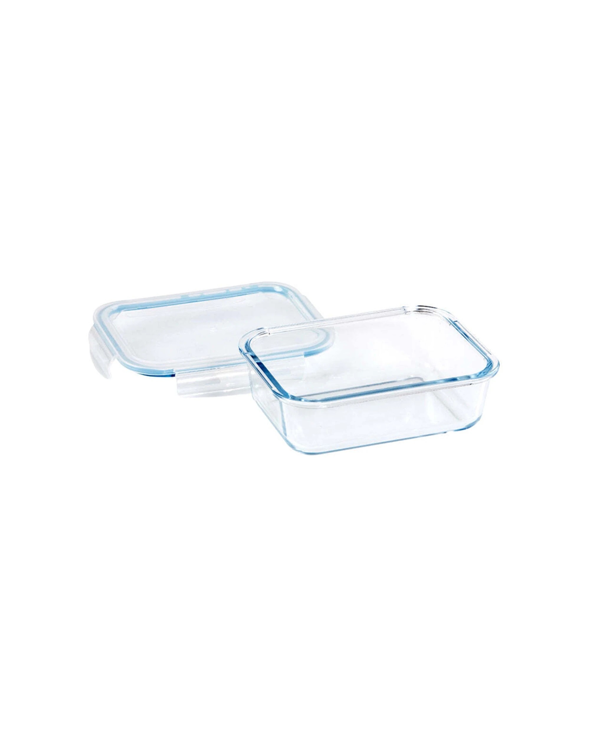 2 Wiltshire Reusable Rectangular Glass Airtight Food Storage Container 1000ml - Clear, 2 of 3