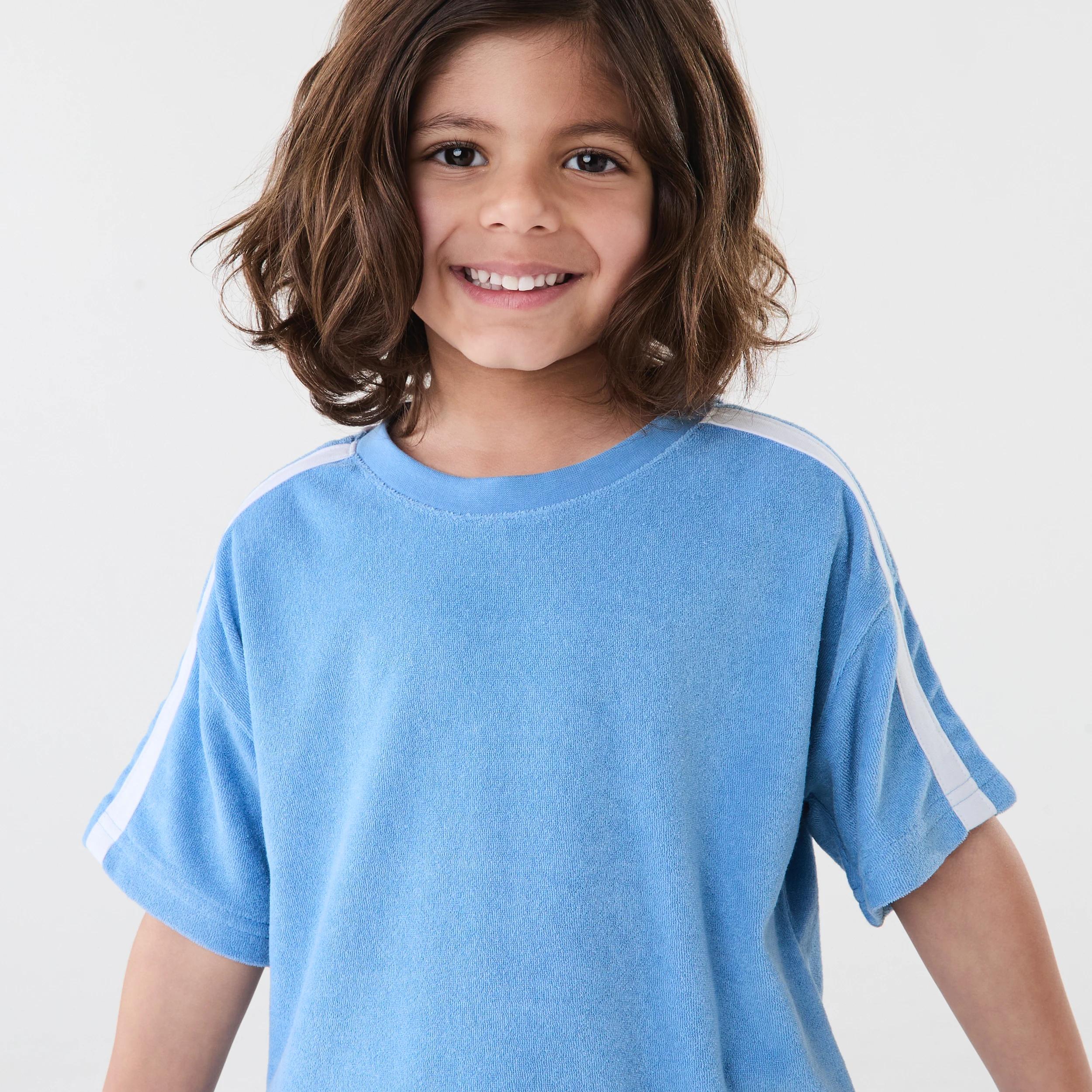 3 Terry Towelling T-shirt Silblue, 3 of 7