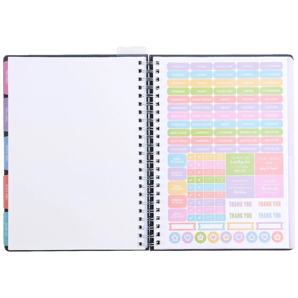 10 Otto A4 Teachers' Undated Planner Geo Black, 10 of 10