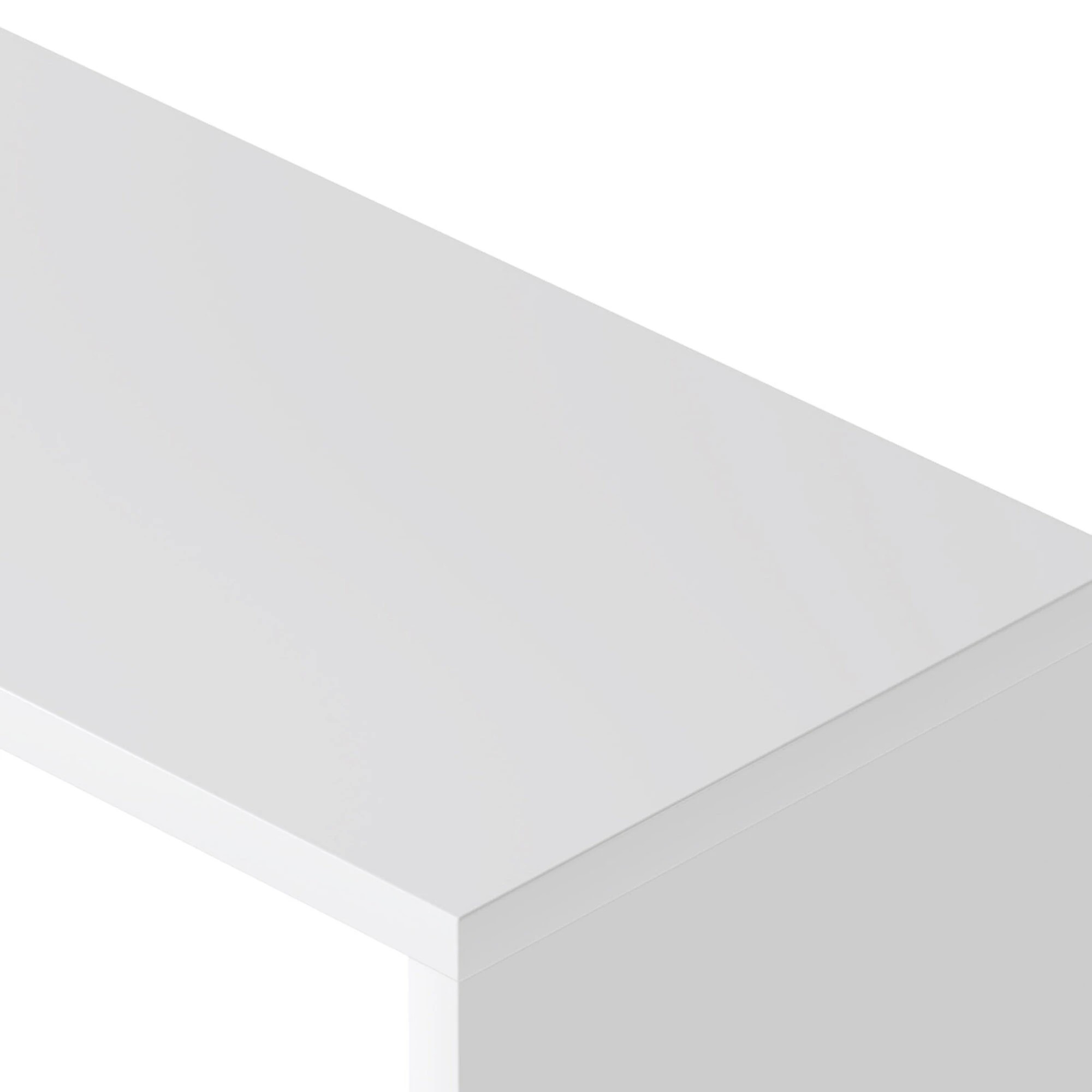 6 Levede Slim Side Table Two-Tier - White, 6 of 9