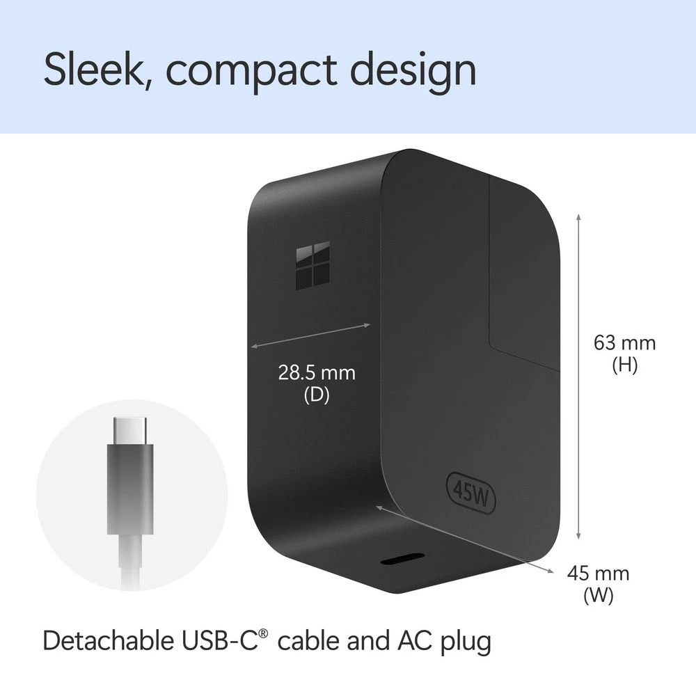 6 Microsoft Surface 45W USB-C Wall Charger, 6 of 7
