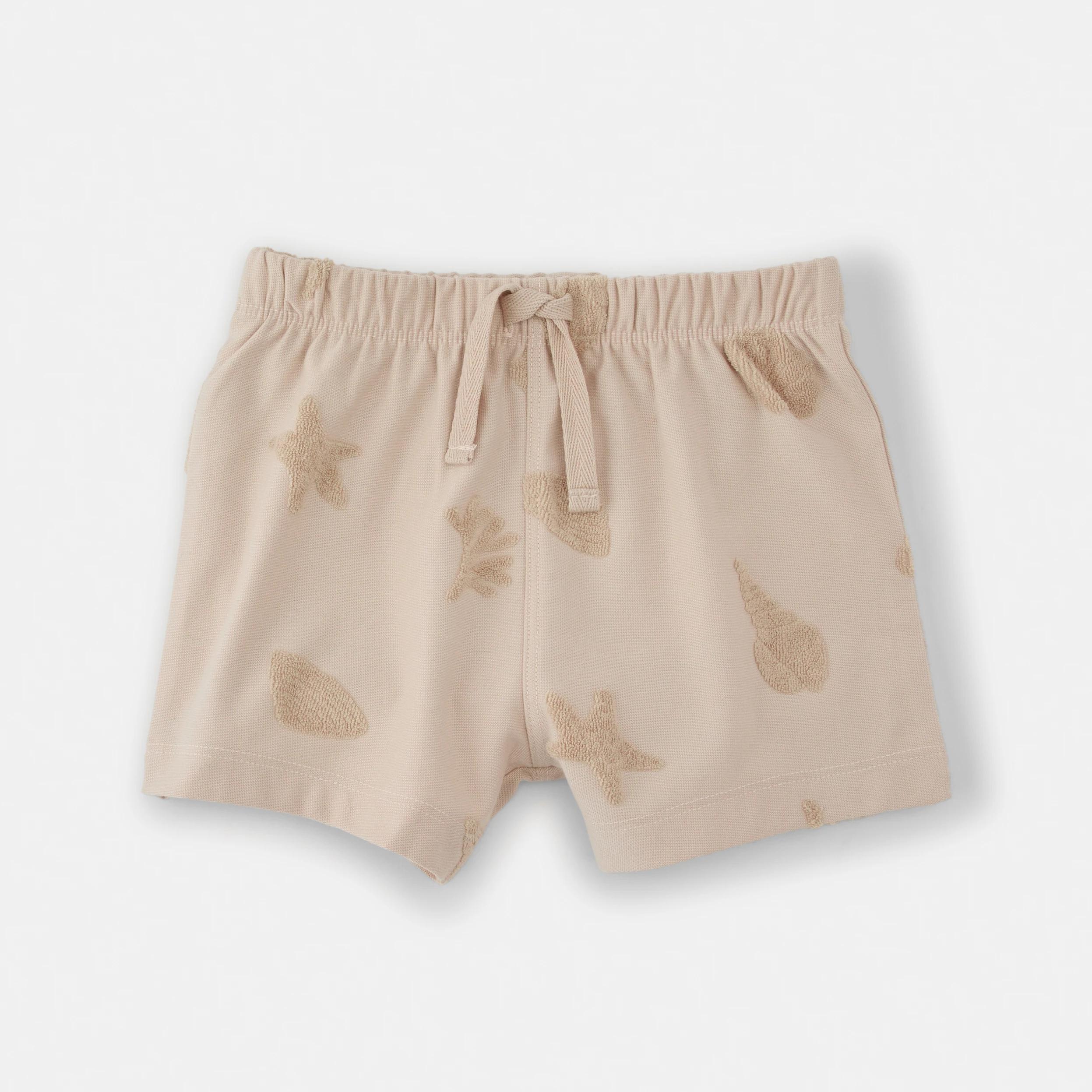 4 Short Sleeve Textured Set BEIGE SHELLS, 4 of 6