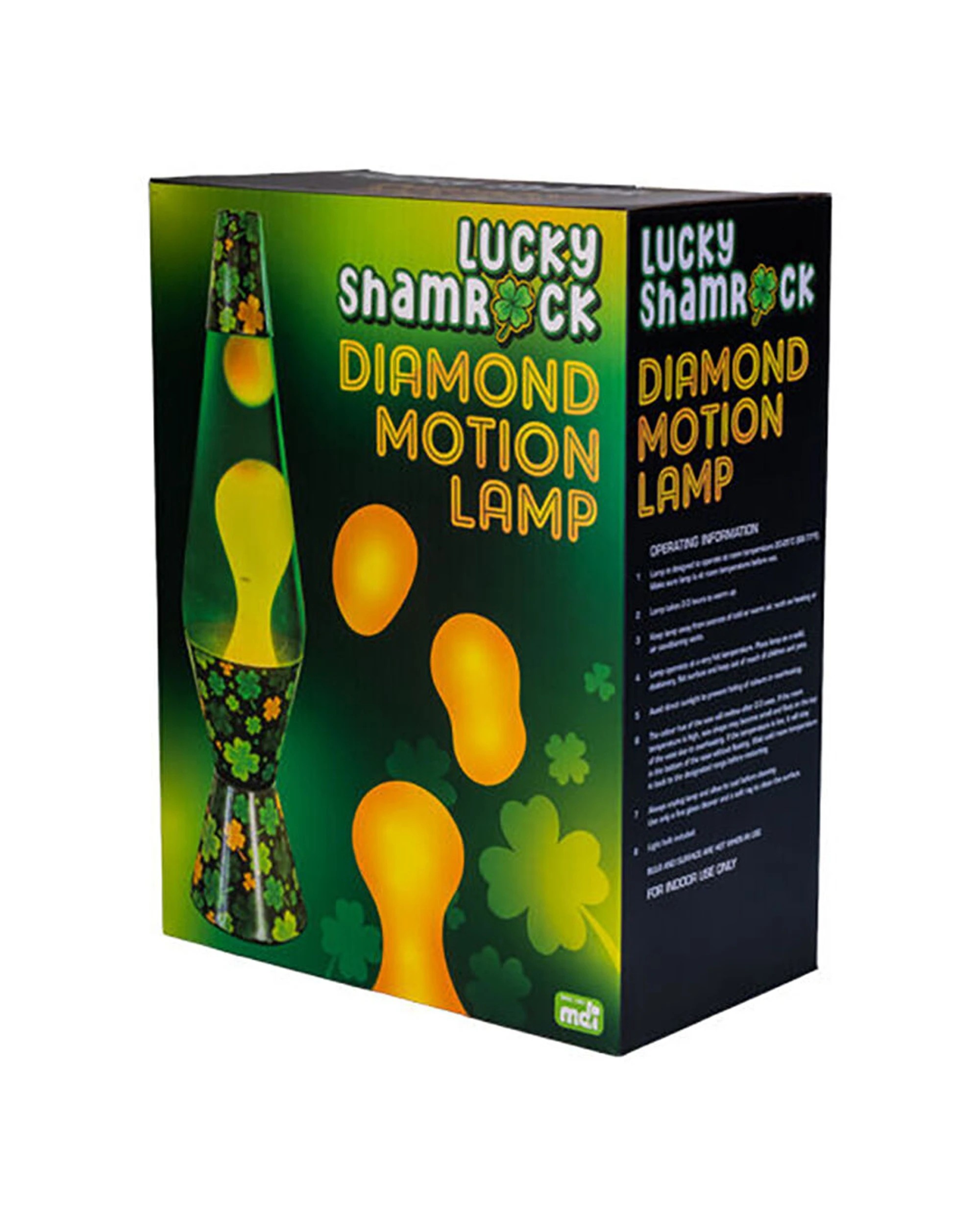 4 MDI Aus Diamond Motion Lamp Night Light Bedside Bedroom Decor Lucky Shamrock - Multi, 4 of 4