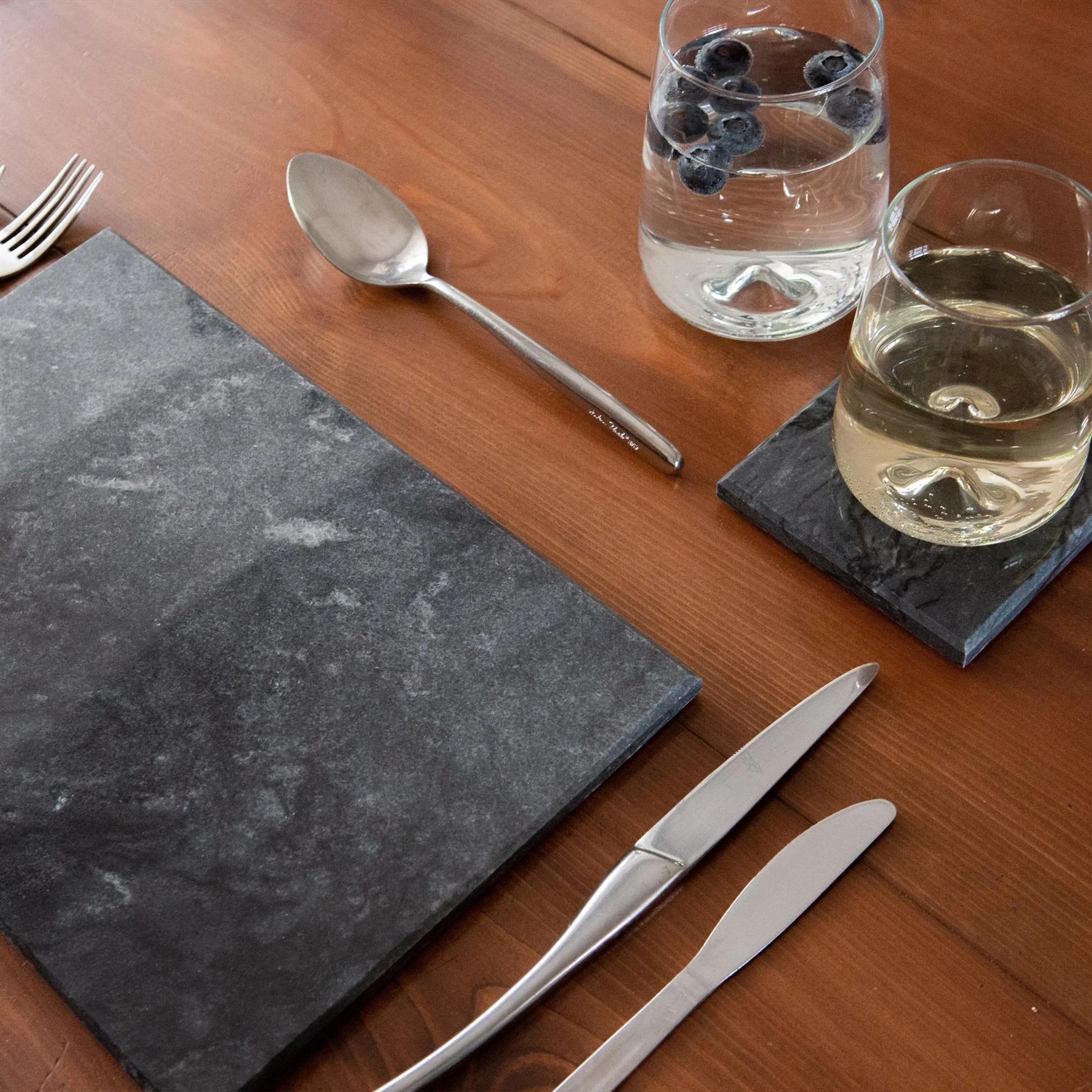 6 Argon Tableware Marble Rectangle Chopping Board - 30cm x 20cm - Black, 6 of 7