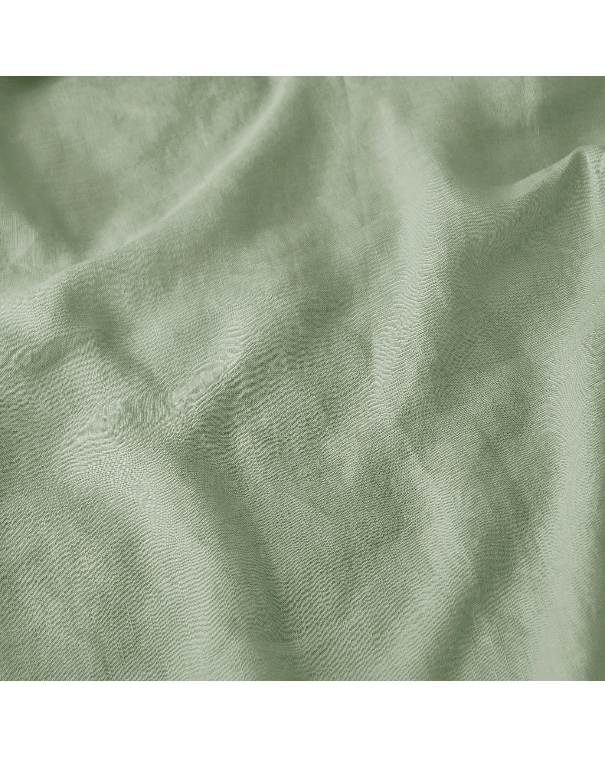 4 Natural Home 100% European Flax Linen Sheet Set - Single Bed - Willow Green, 4 of 6