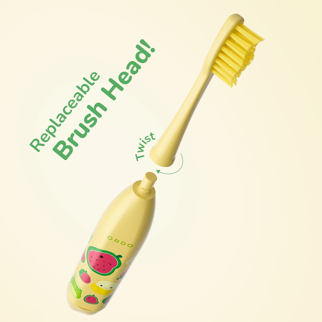 5 Original Squishmallows Ordo Sonic Kids Battery Toothbrush - Wanda, 5 of 8