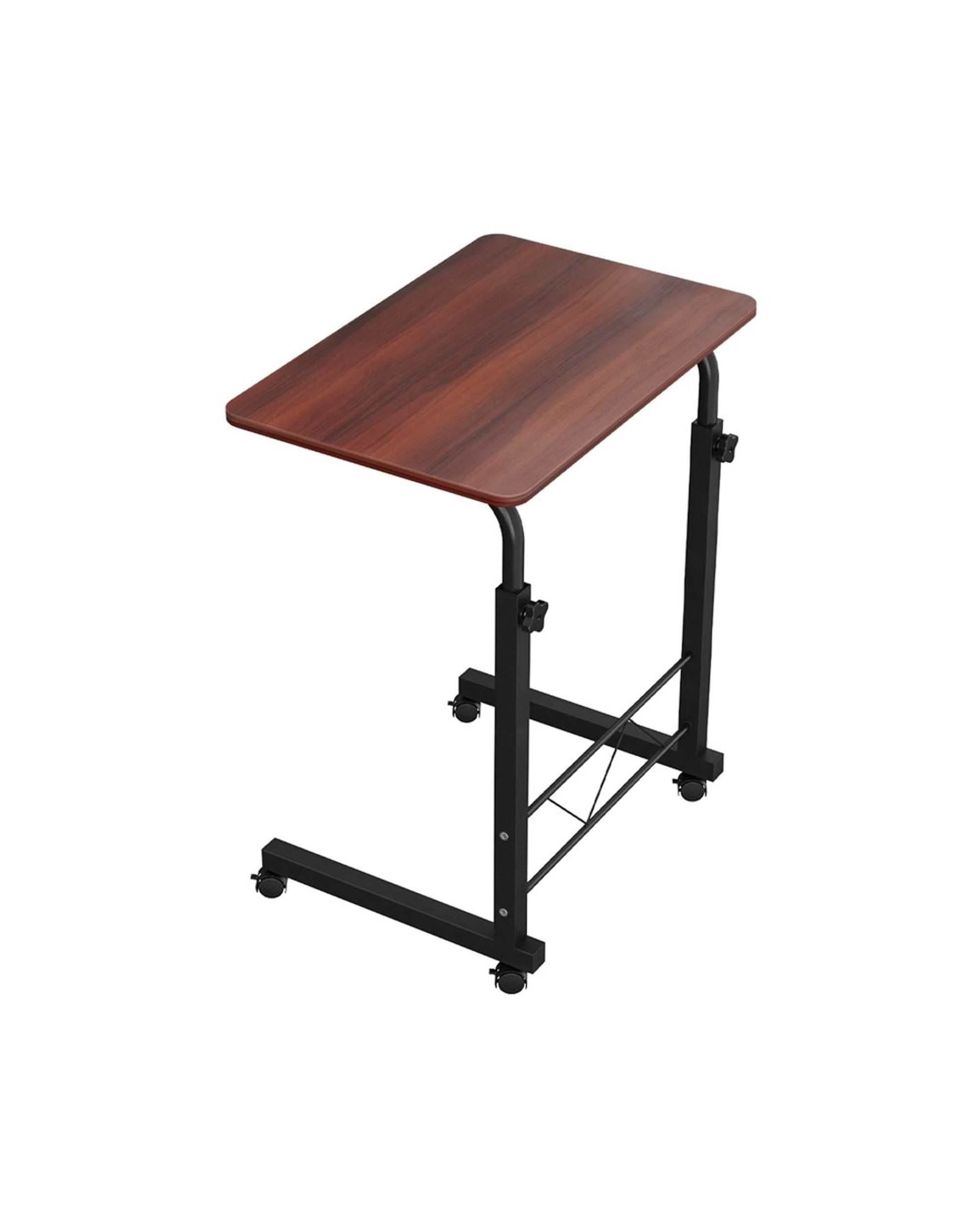 1 Artiss Laptop Desk Table Adjustable 60CM - Brown, 1 of 9