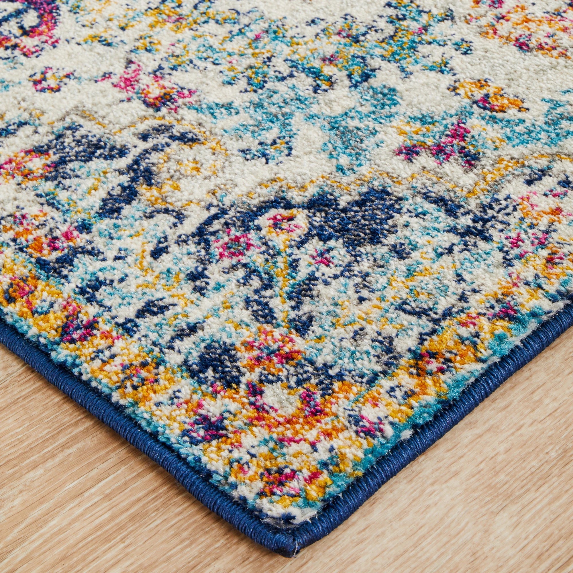 5 Common Ground Rugs Encore 254 500x80cm - Extra Large Runner Rug - White, 5 of 9