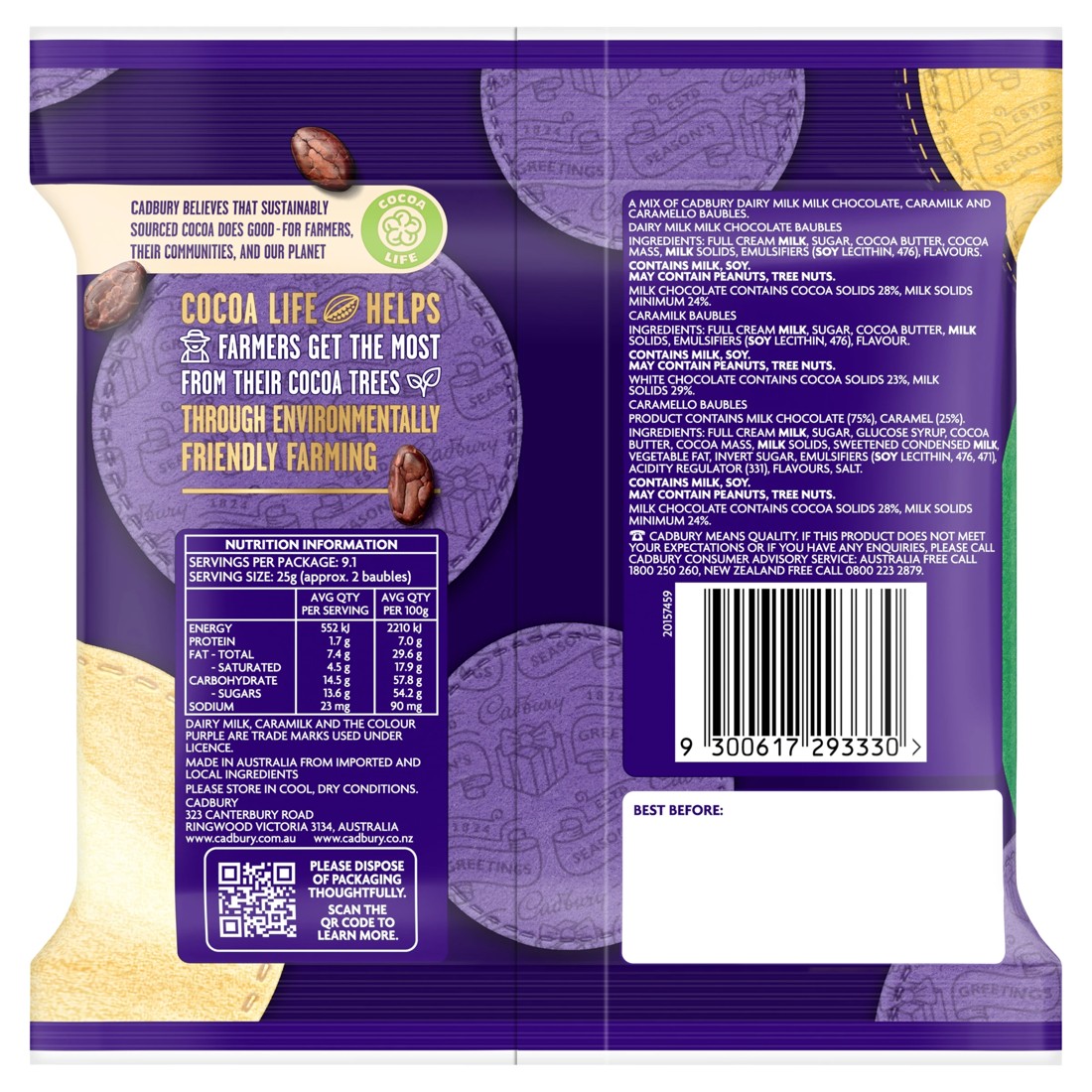 2 Cadbury Baubles Variety Pack 228g, 2 of 2