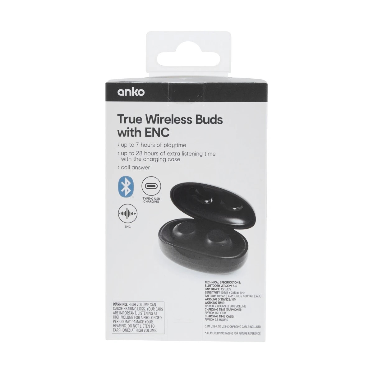 9 ENC True Wireless Earbuds - Black, 9 of 9