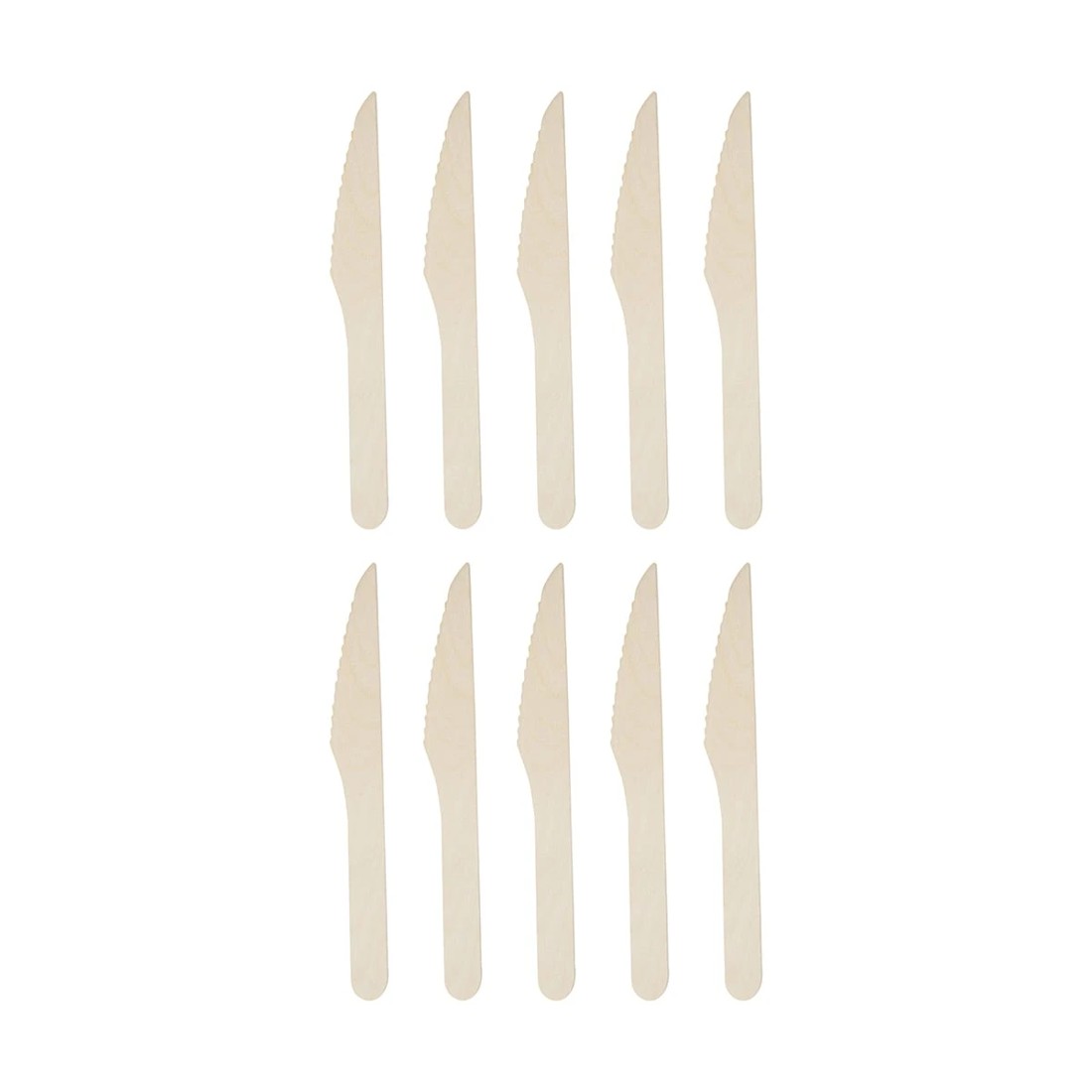 1 10 Piece Wooden Knives, 1 of 5