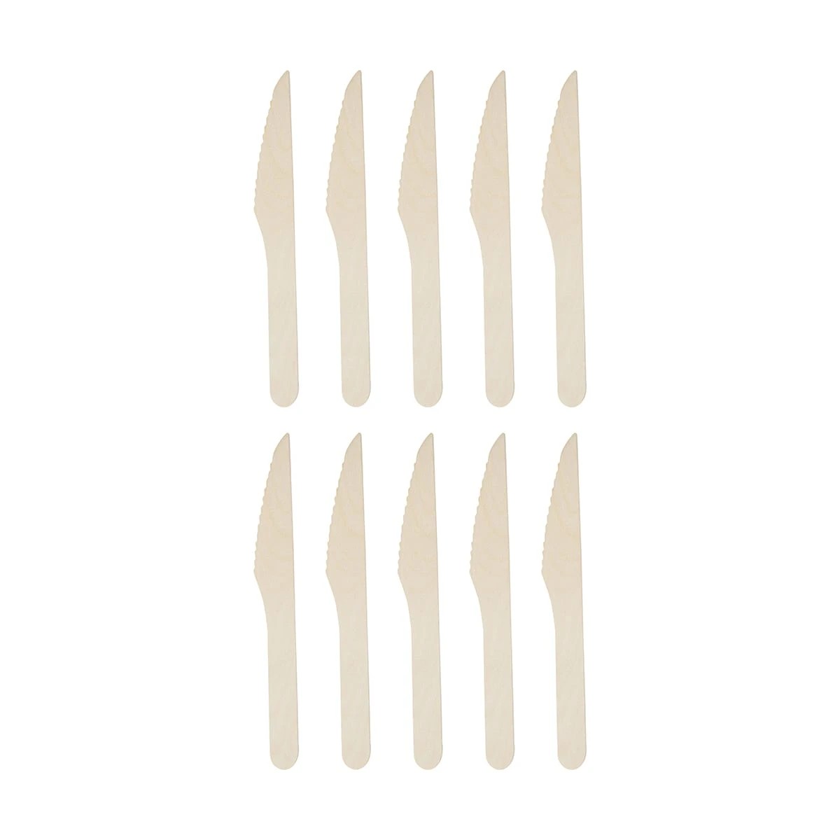 1 10 Piece Wooden Knives, 1 of 5