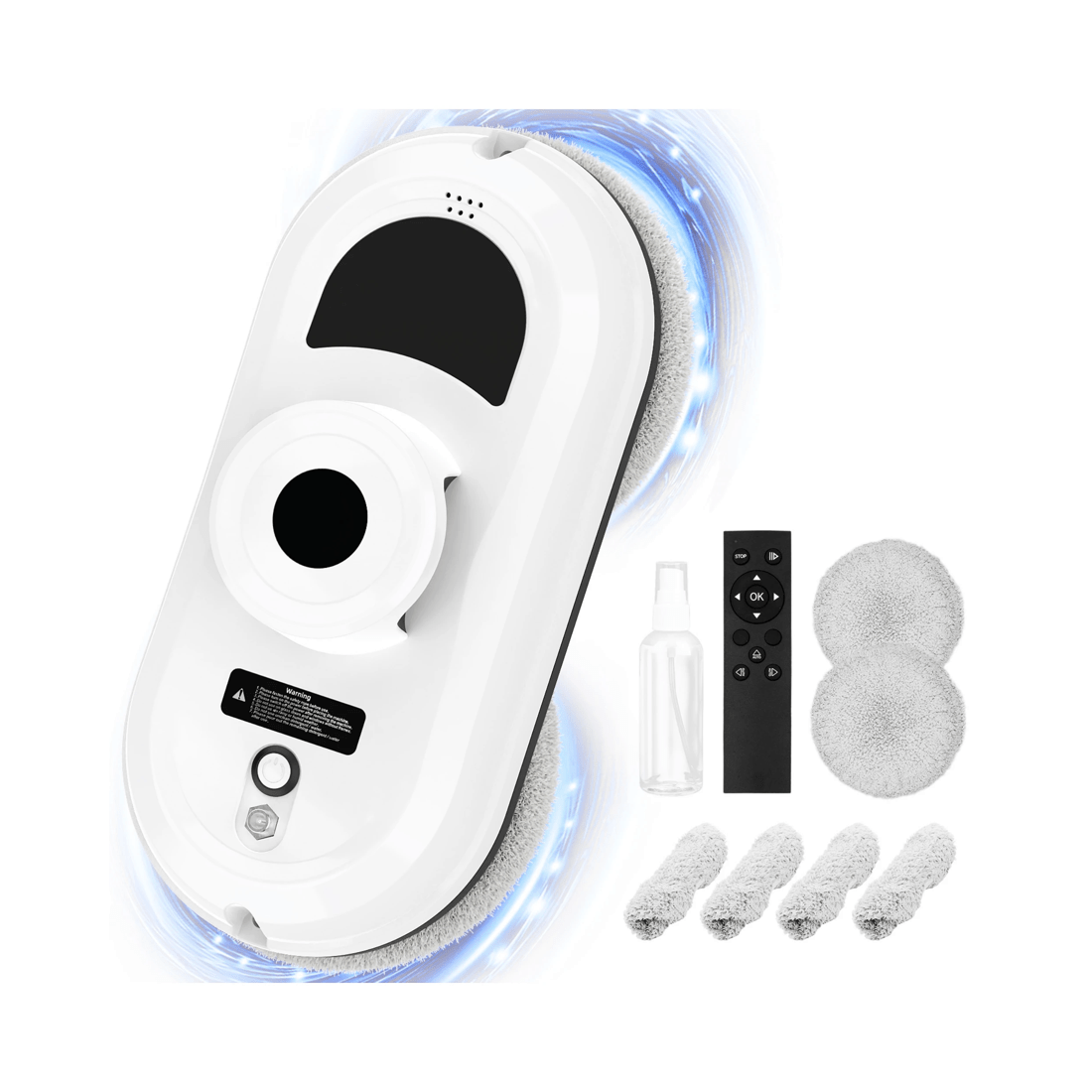 1 Advwin Window Cleaner Robot, 2800pa Automatic Window Cleaning Vacuum Robotic With Remote, Suitable For Glass Window Tile, 1 of 7