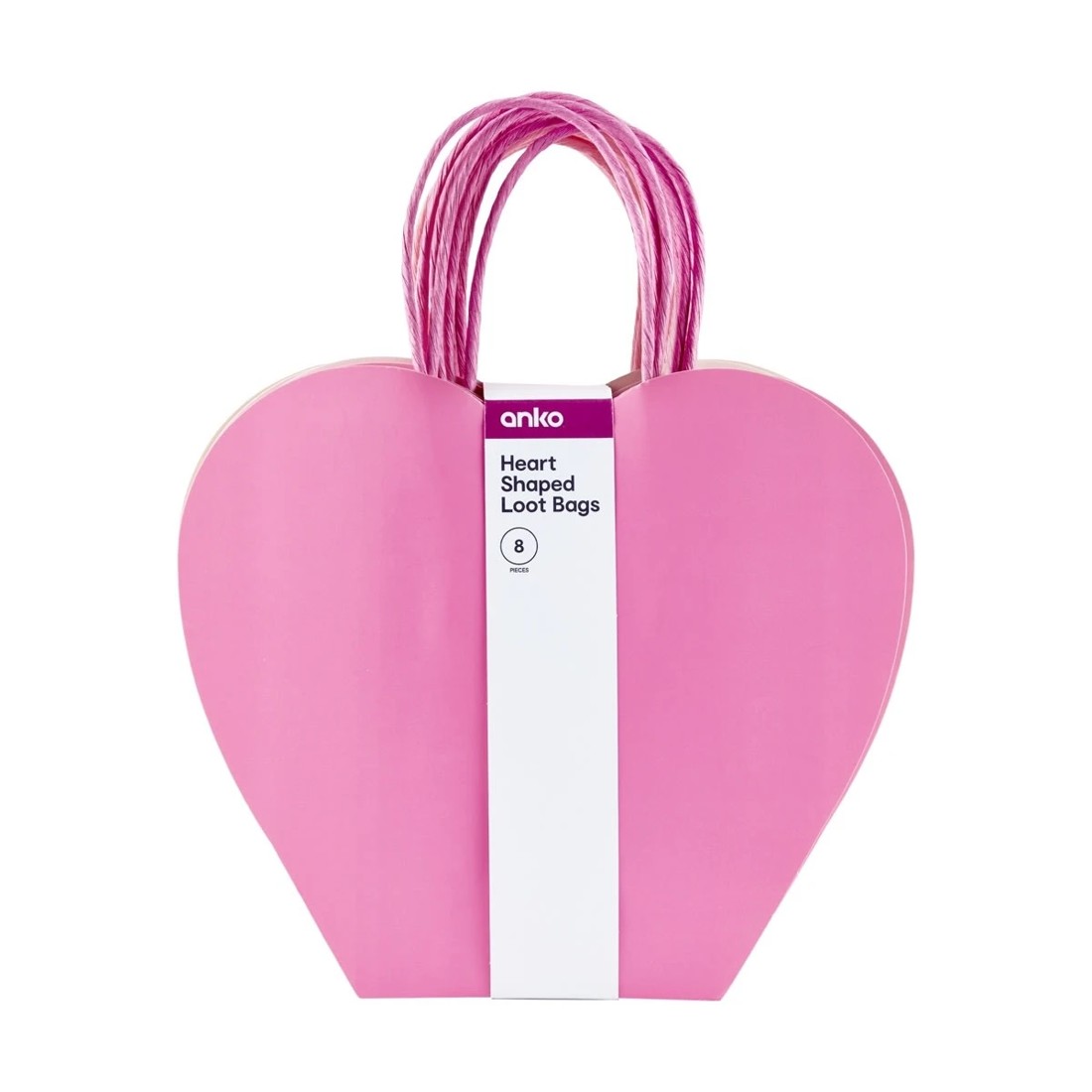 7 8 Piece Heart Shaped Loot Bags, 7 of 7