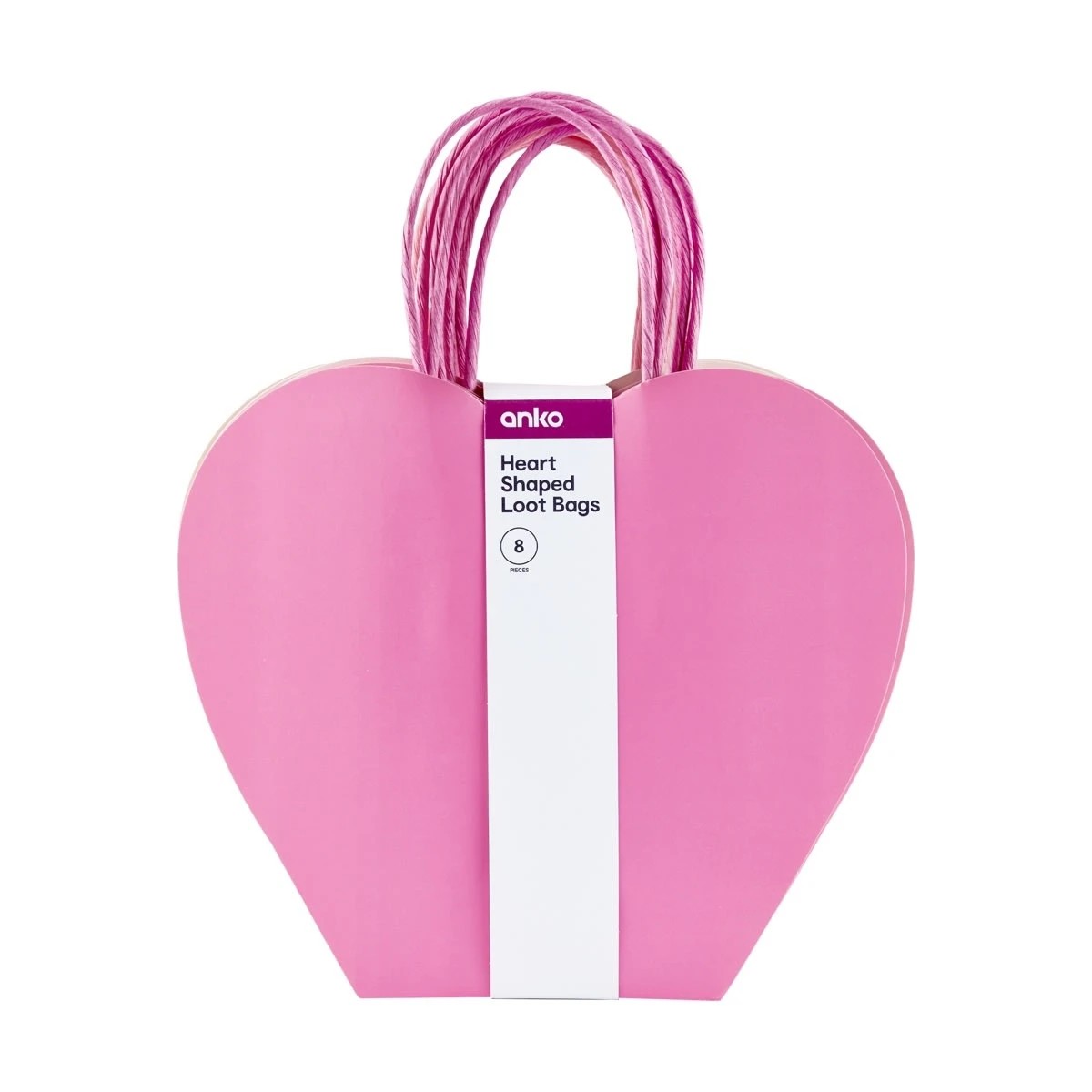 7 8 Piece Heart Shaped Loot Bags, 7 of 7